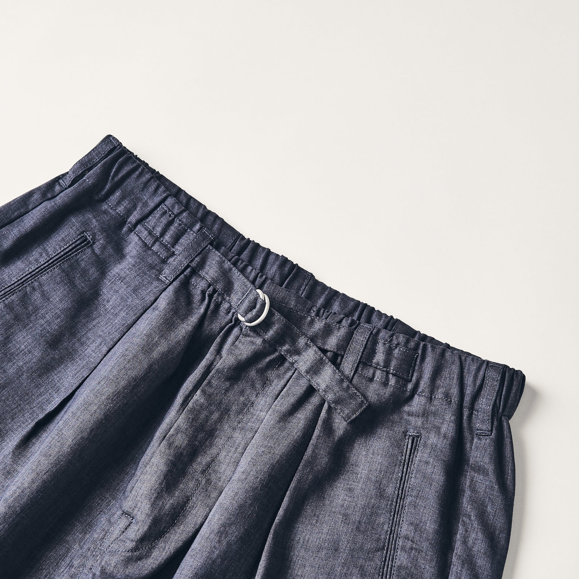 #3315S-PLH E-Z Lax 4 Shorts : poly/linen heather grey