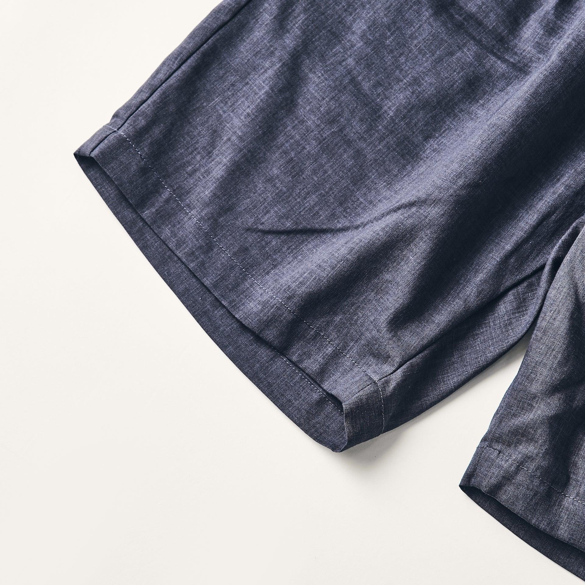#3315S-PLH E-Z Lax 4 Shorts : poly/linen heather grey