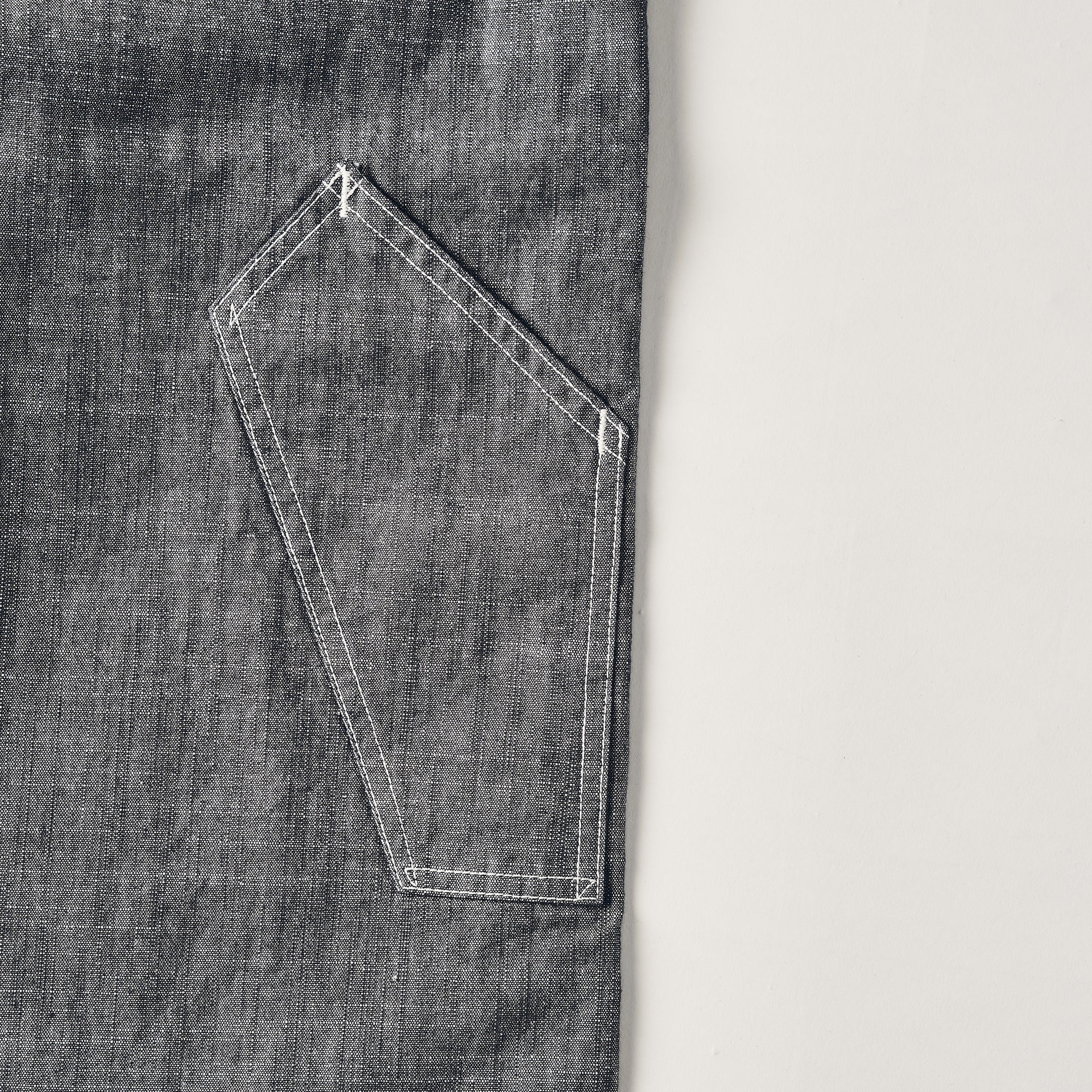 #3316-SD De Laware 3 : slub dungaree grey