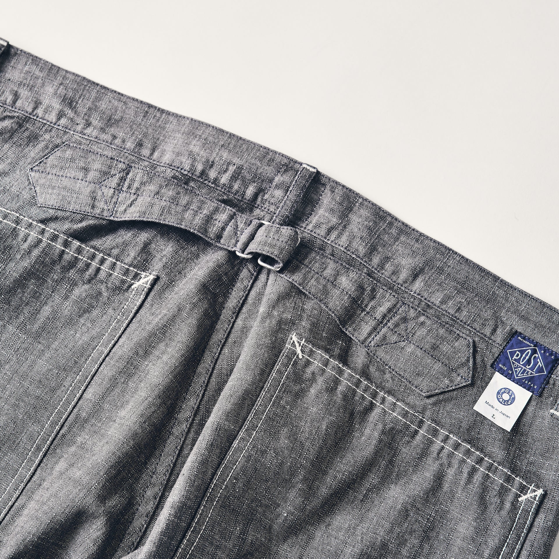 #3316-SD De Laware 3 : slub dungaree grey