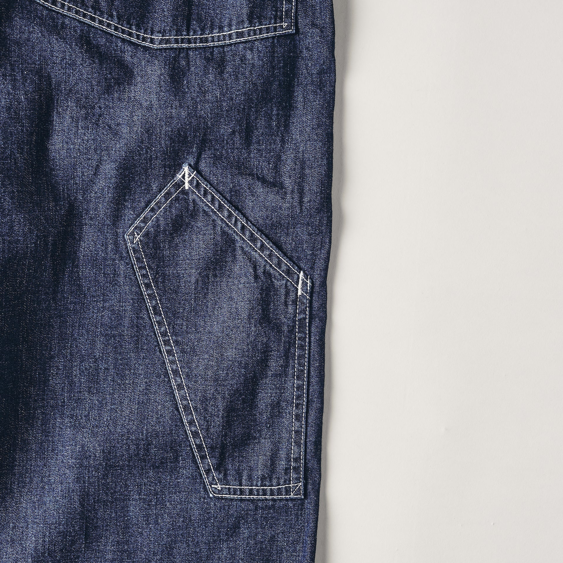 #3316-W8D De Laware 3 : 8 oz. vintage denim indigo (deep washed)