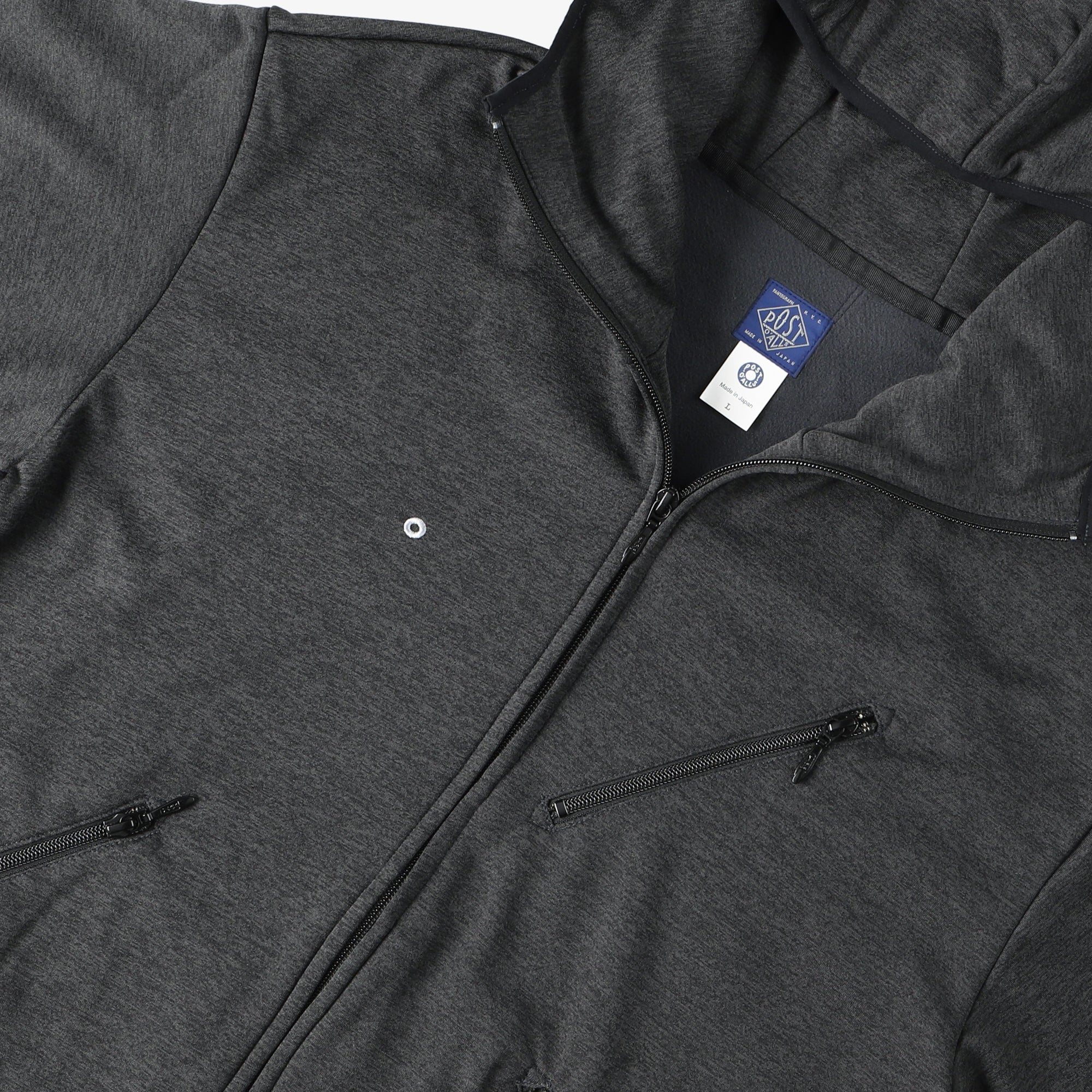 #3601 EZ HOODIE PJ1 / poly jersey charcoal heather