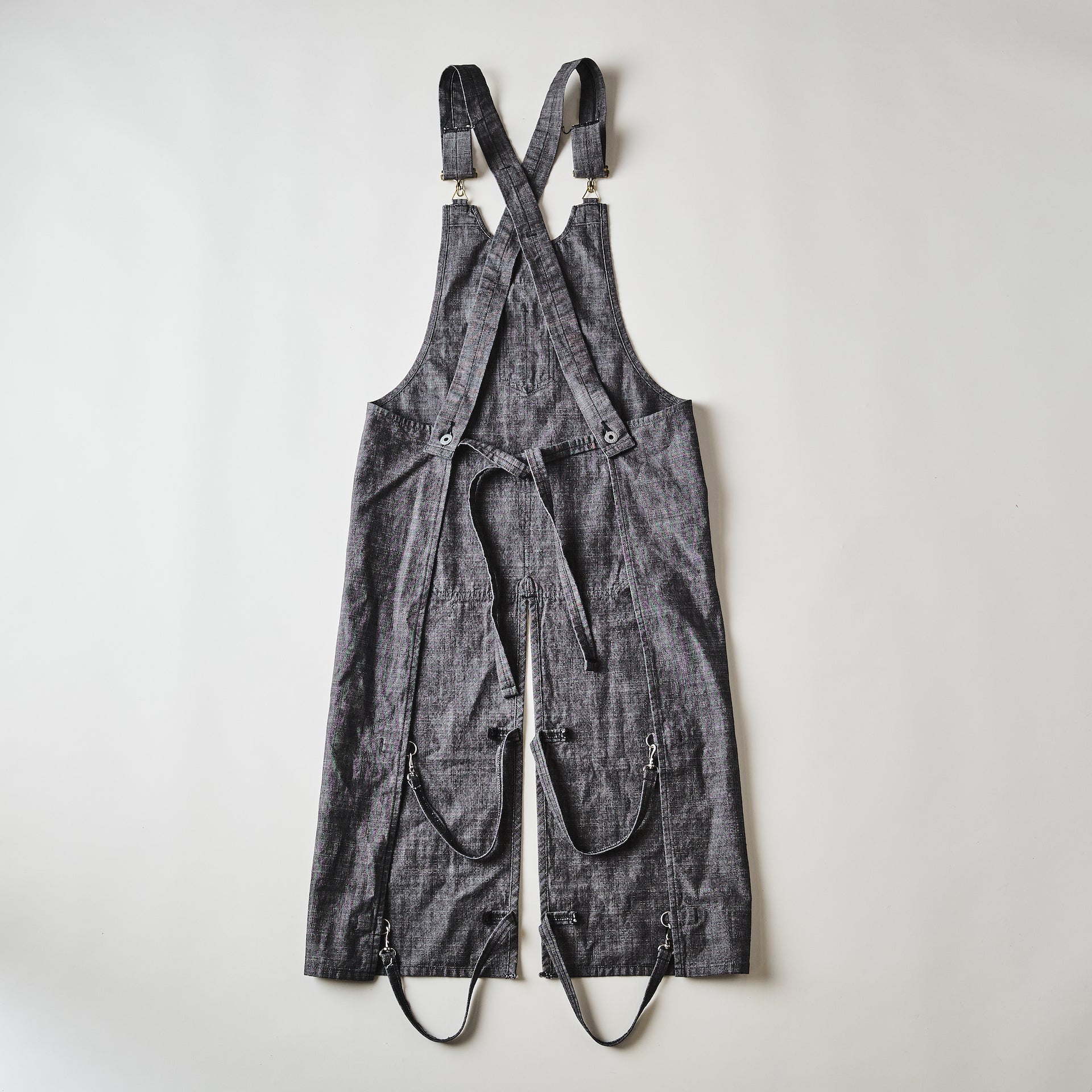#3801R-SD POST Apron #1R : slub dungaree grey