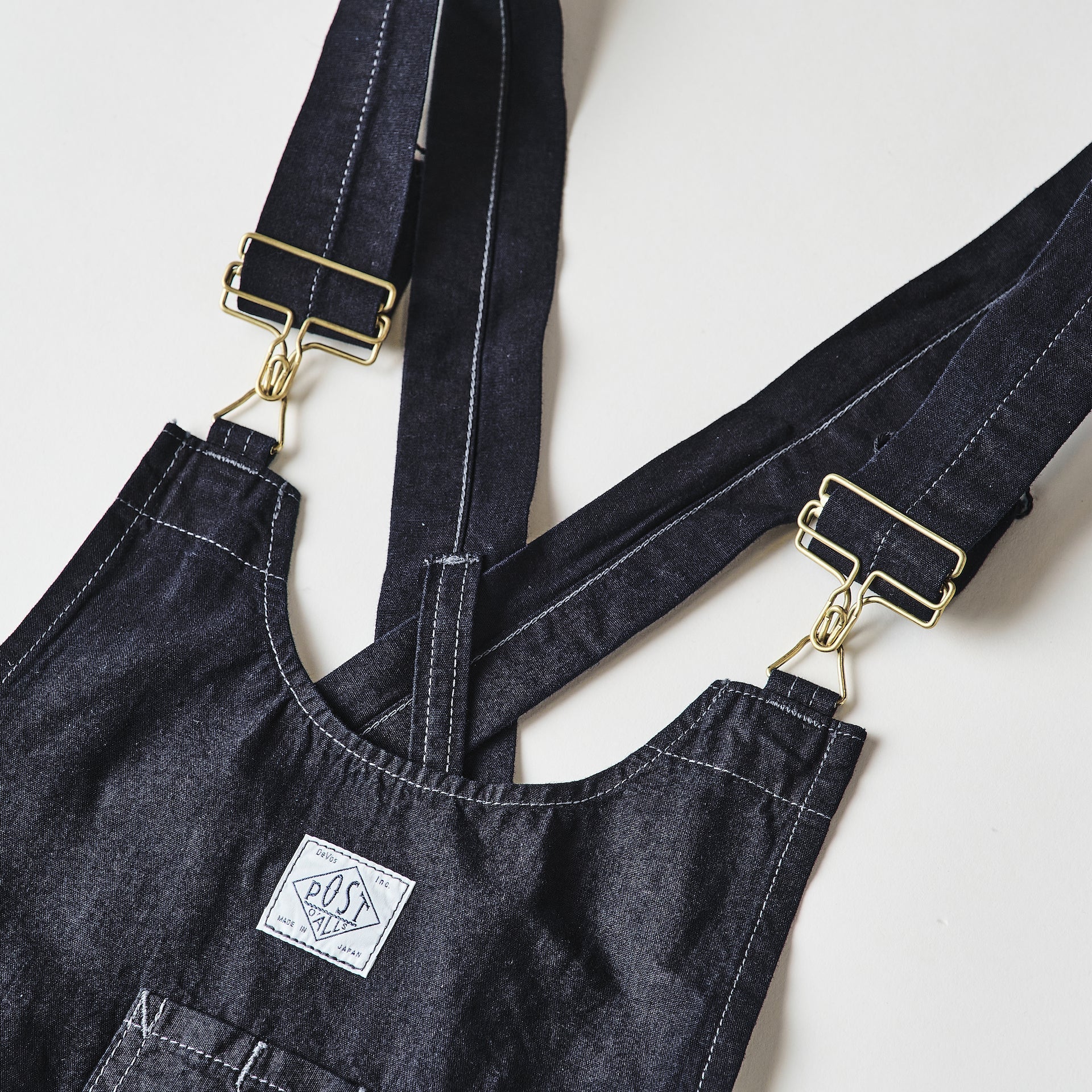 #3801R-VSI POST Apron #1R : vintage sheeting indigo