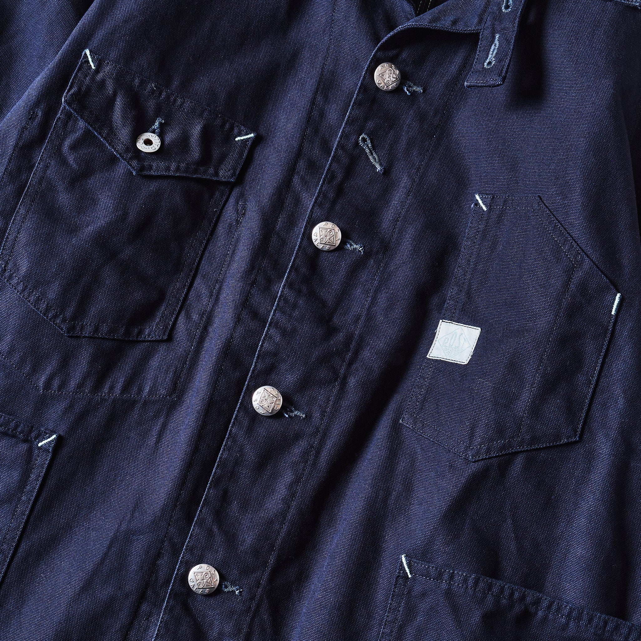 #1102-COD Engineer's Jacket : cotton canvas dark navy