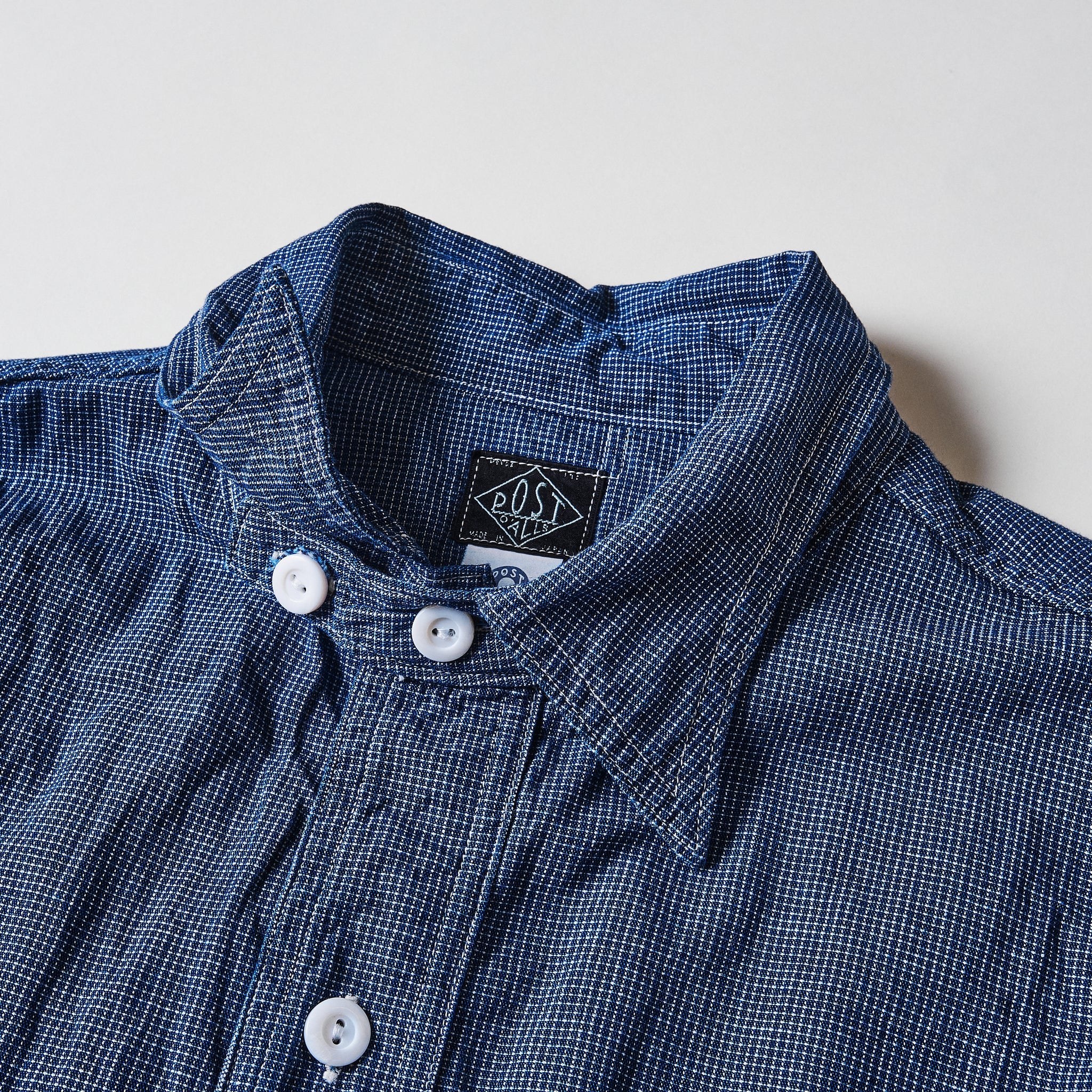 #1202-IC2 No.2 Shirt : indigo check 2 (23FW)