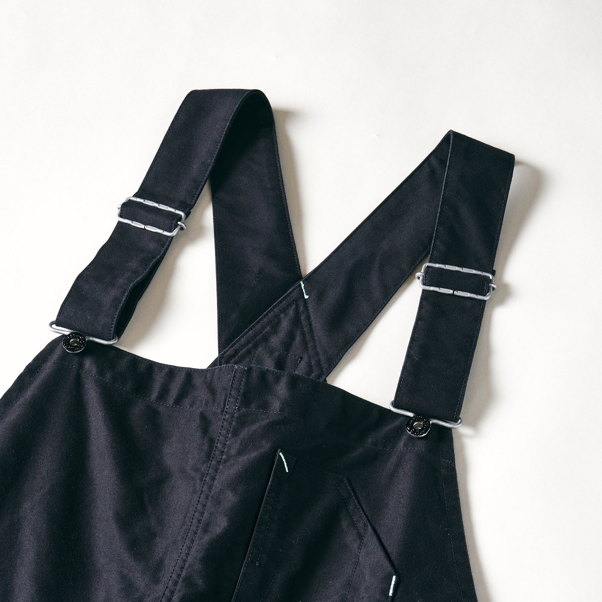 #1401-MB No.1 Overalls : vintage moleskin black