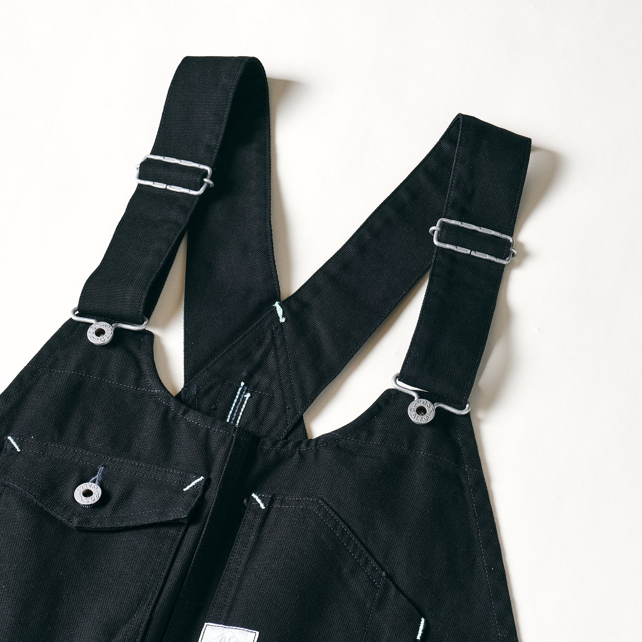 #1402-COB No.2 Overalls : cotton canvas black