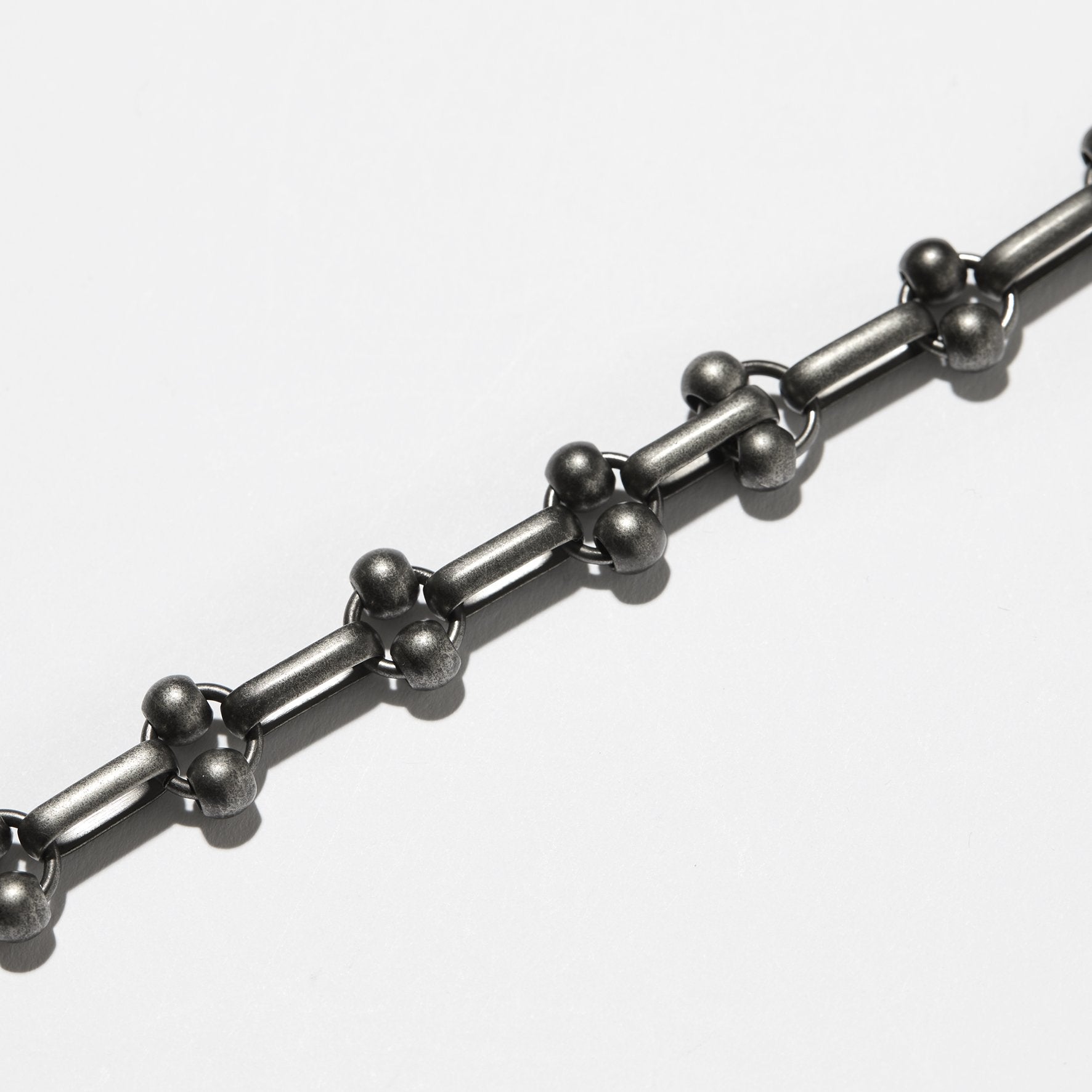 #3909-PB2 POST Bracelet #2 : brass flat black