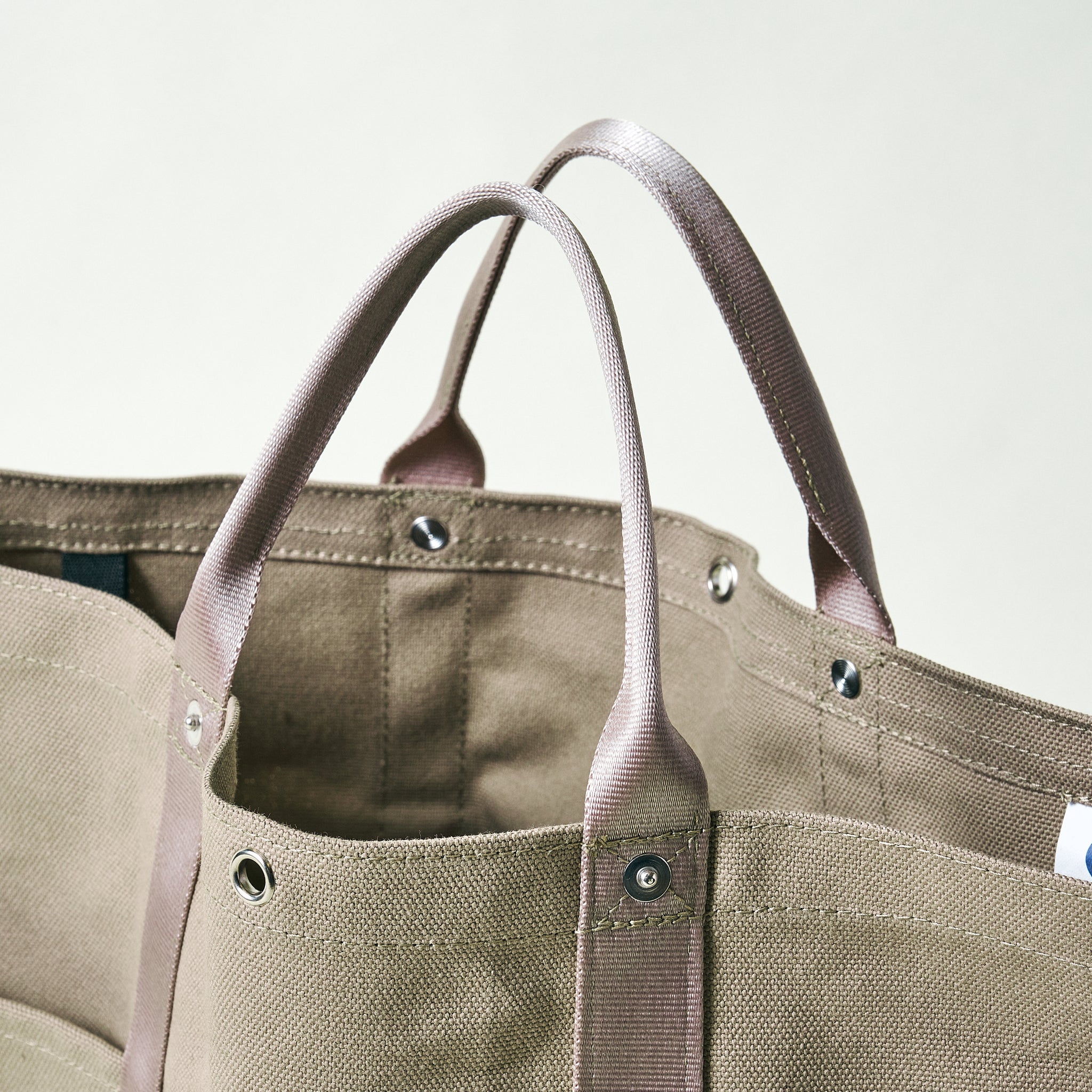 #4202-CK POS-Tote 2 : cotton canvas khaki