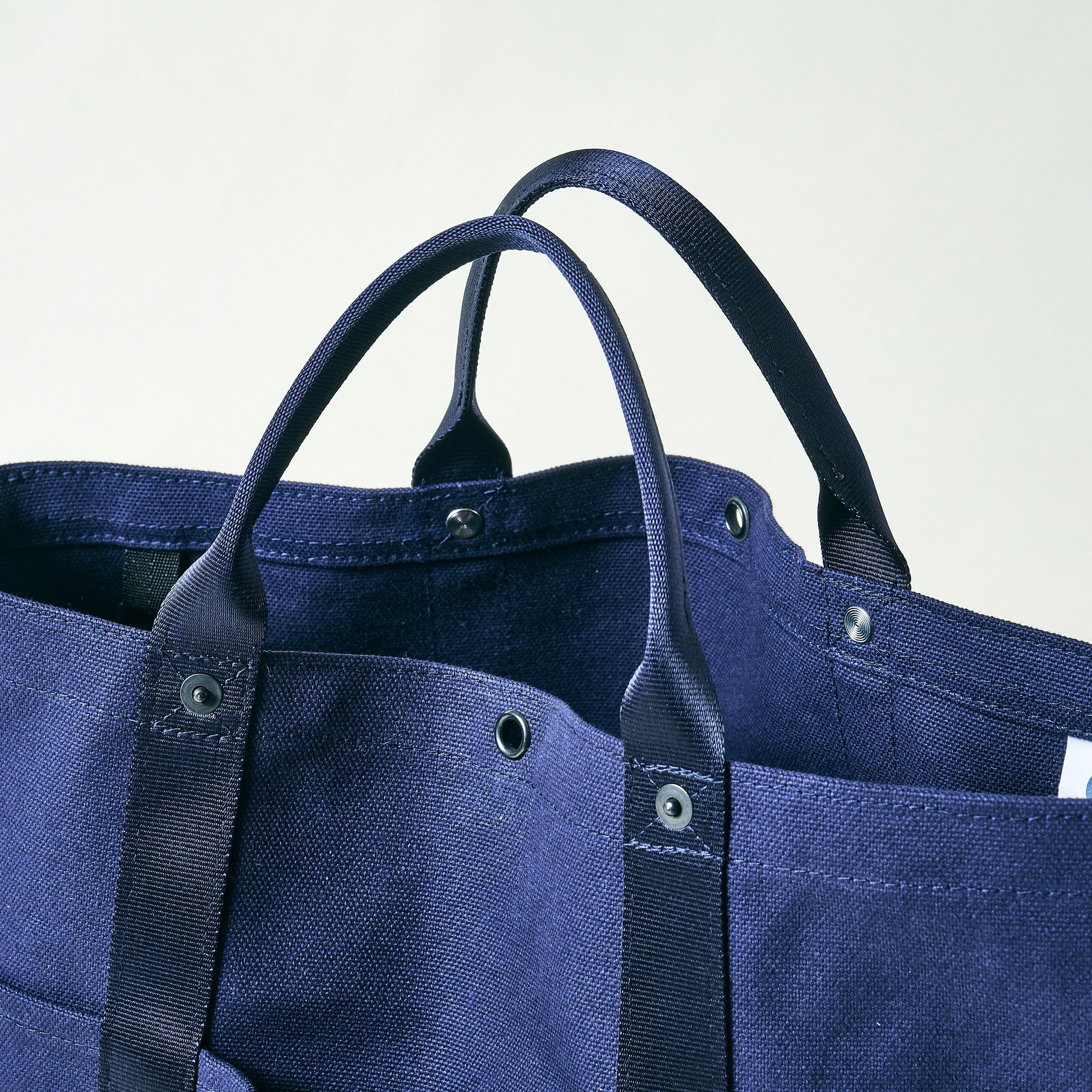 #4202-CN POS-Tote 2 : cotton canvas navy