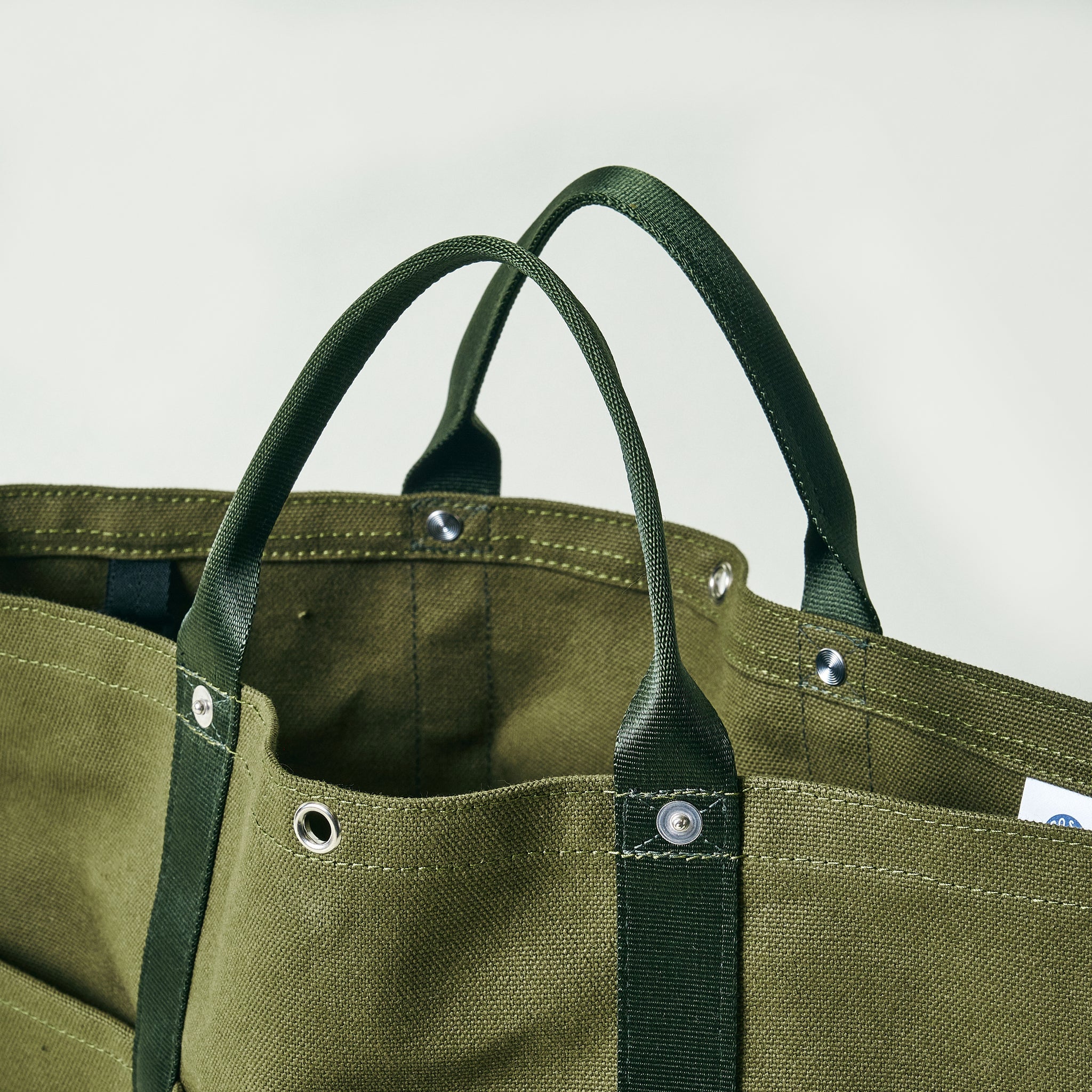 #4202-CO POS-Tote 2 : cotton canvas olive