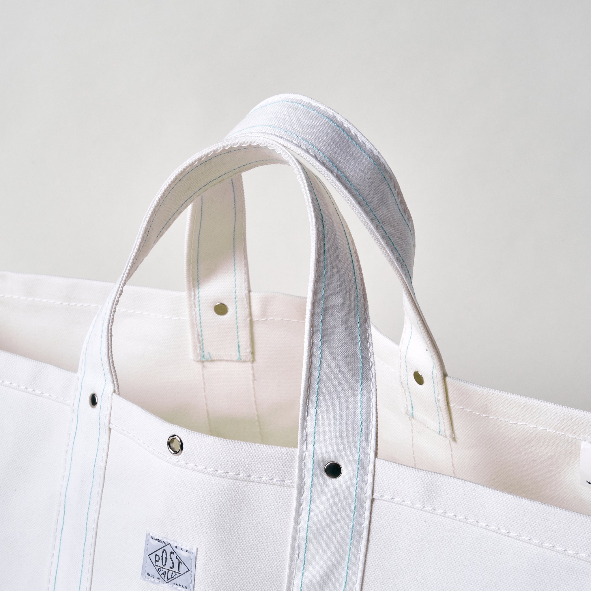 #4204-CW Bell Tote (L) : cotton canvas white