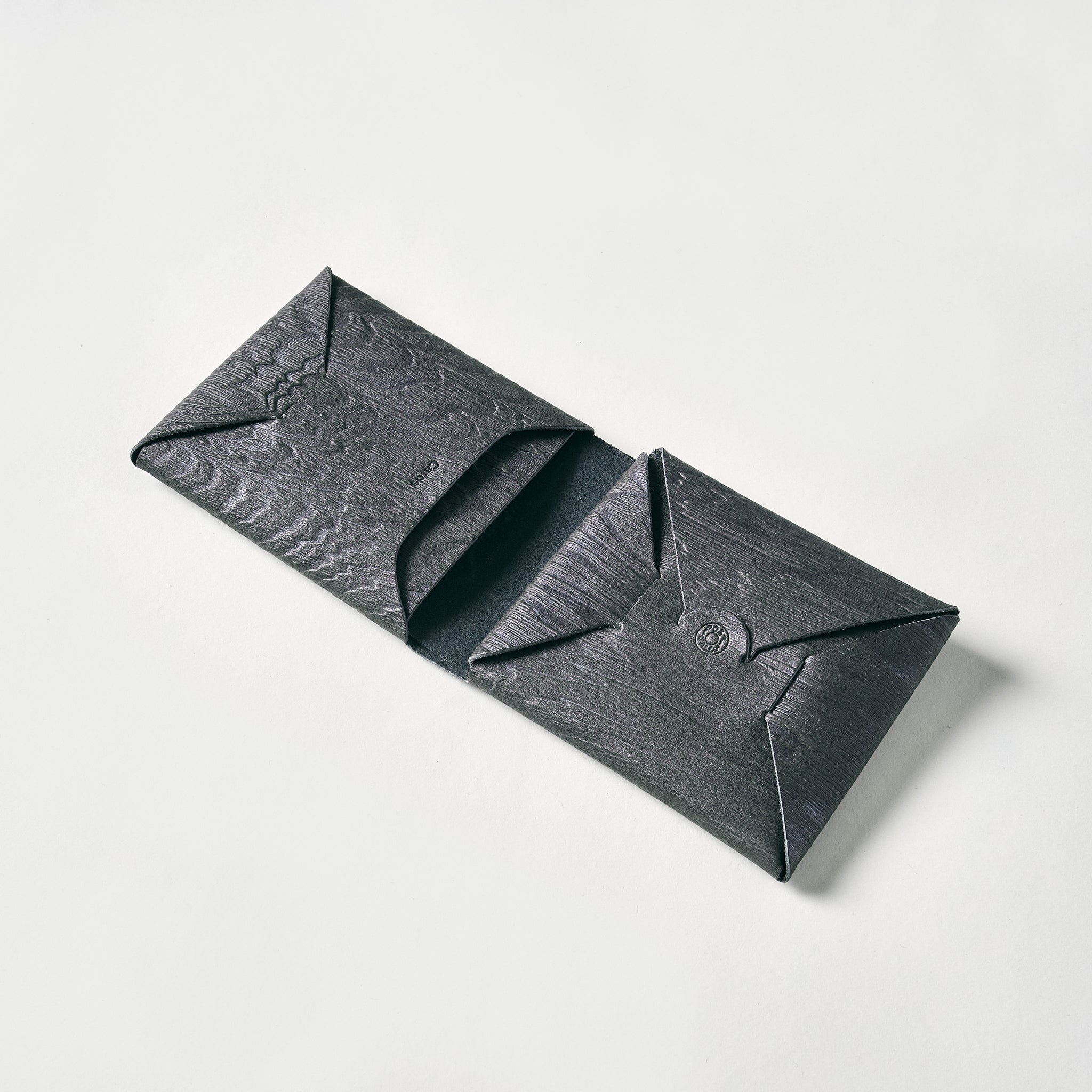 #4301-PT Plywood Leather Wallet : plywood leather taupe