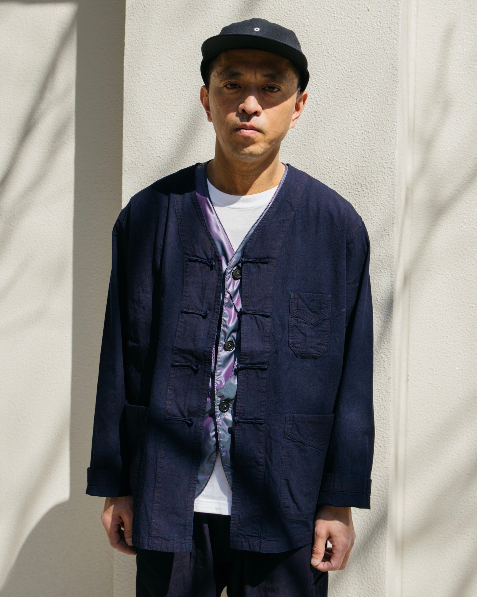 #3109C-IS POST Chinois DV : indigo sheeting indigo