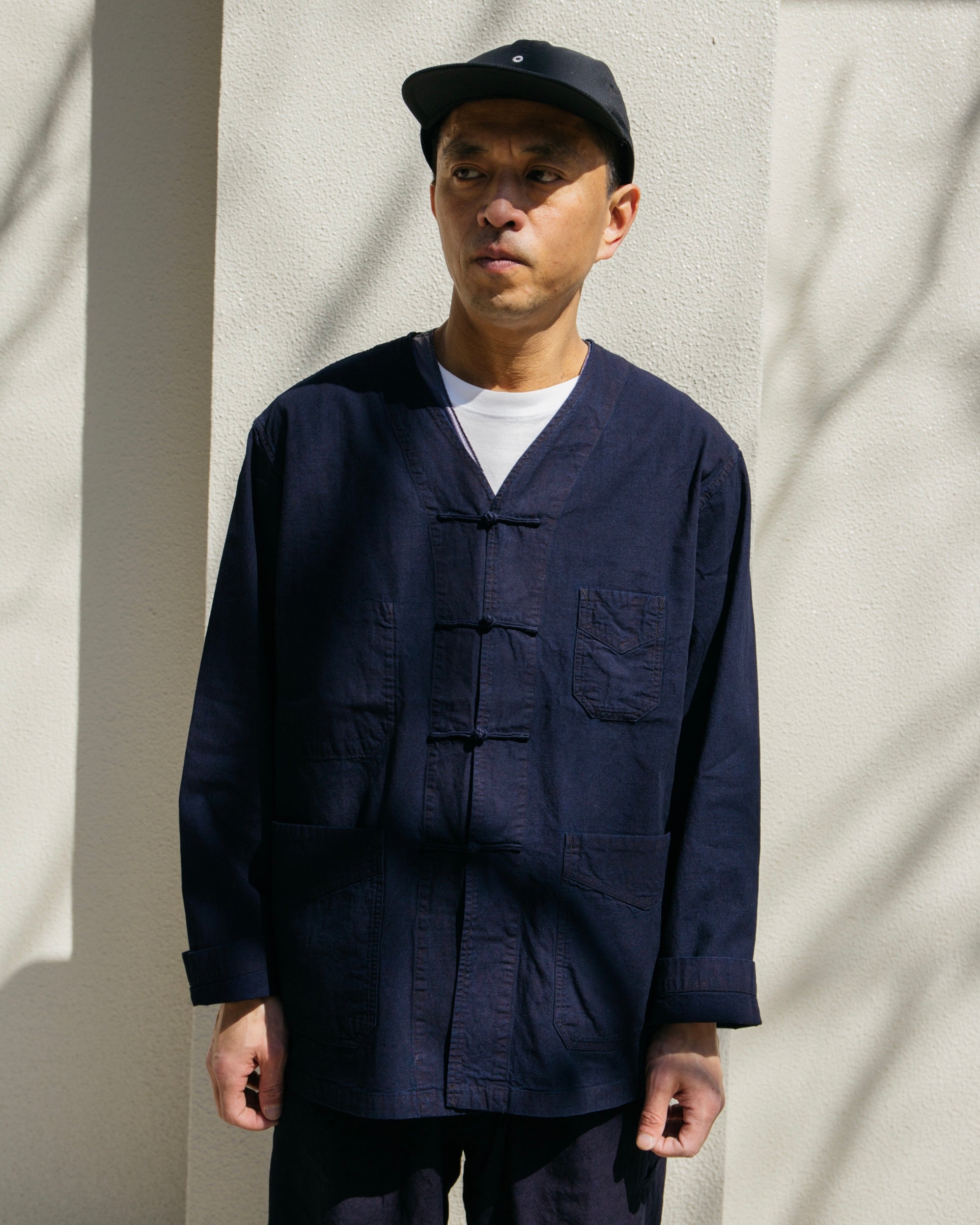 #3109C-IS POST Chinois DV : indigo sheeting indigo