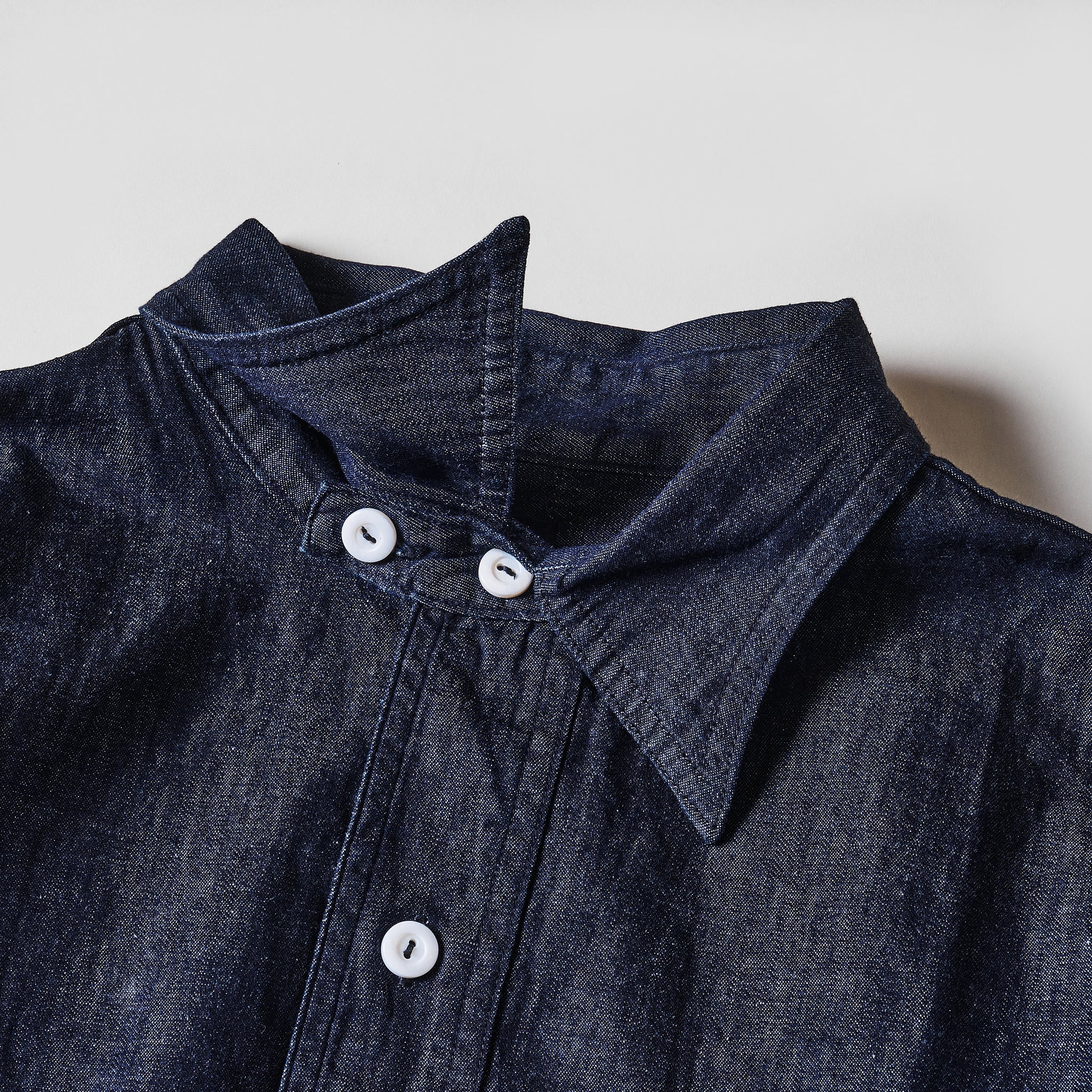 #1201-LDI No.1 Shirt : light denim indigo (23FW)