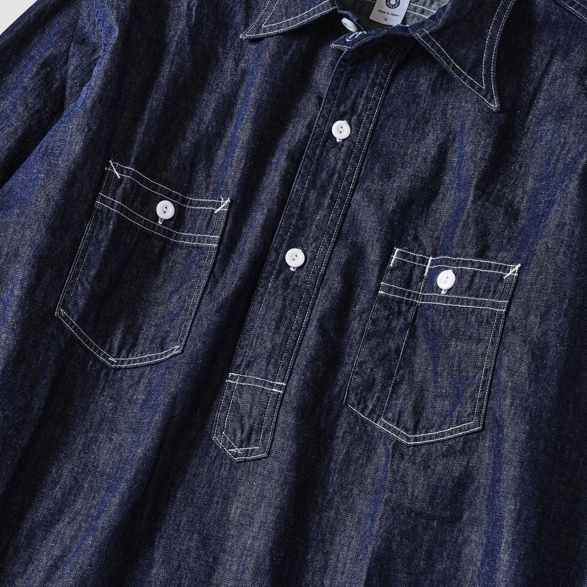 #1202-LDI No.2 Shirt : light denim indigo (23FW)