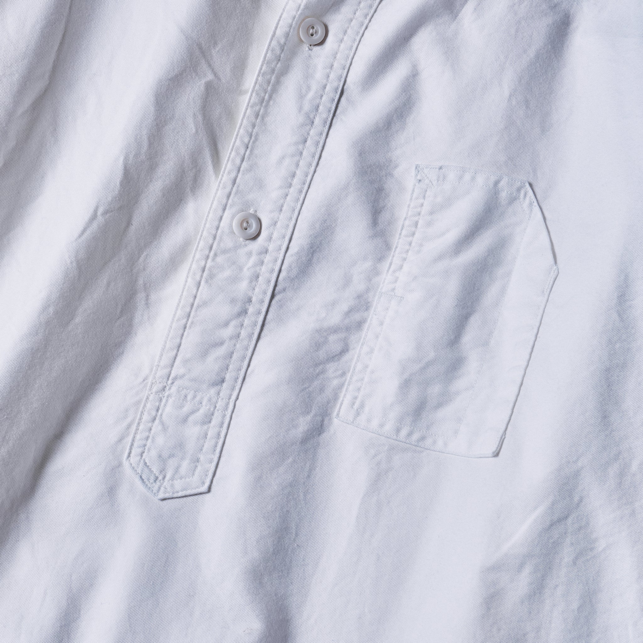 #1203-OW Band collar shirt : oxford (23FW)