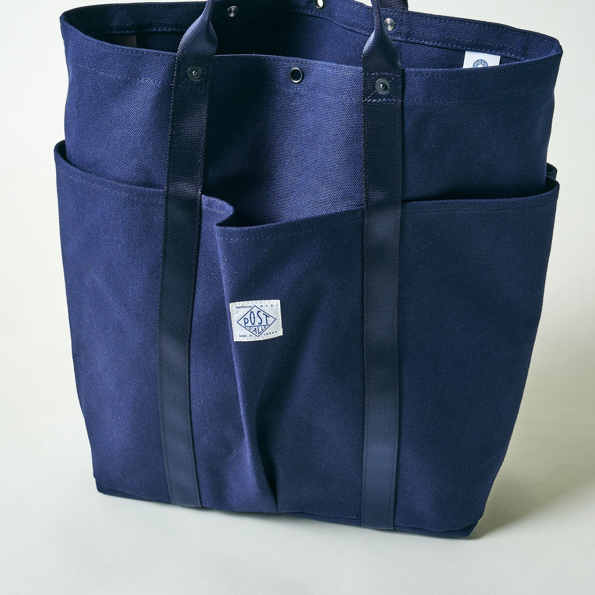 #4202-CN POS-Tote 2 : cotton canvas navy