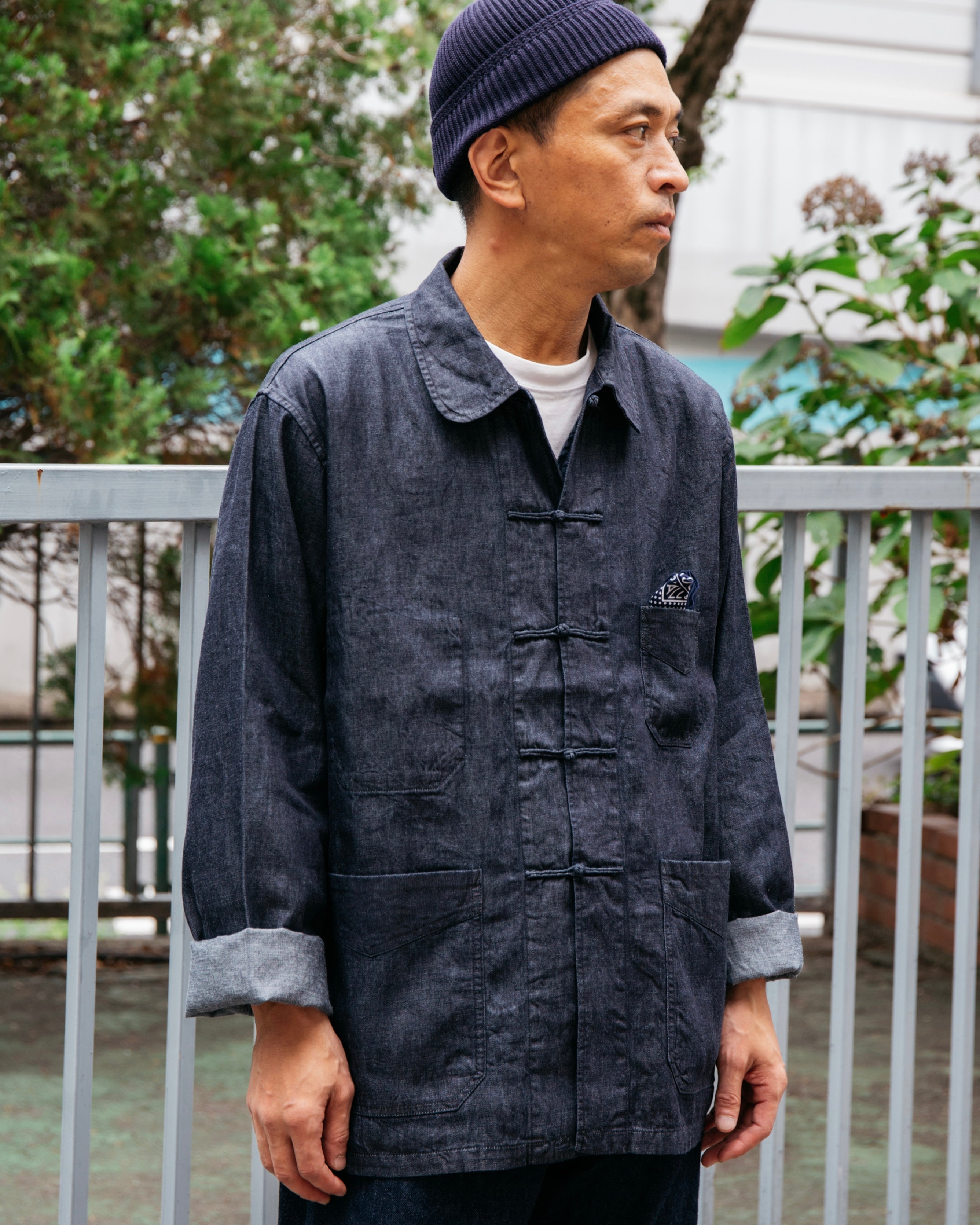 #3107-LDI POST Chinois : light denim indigo