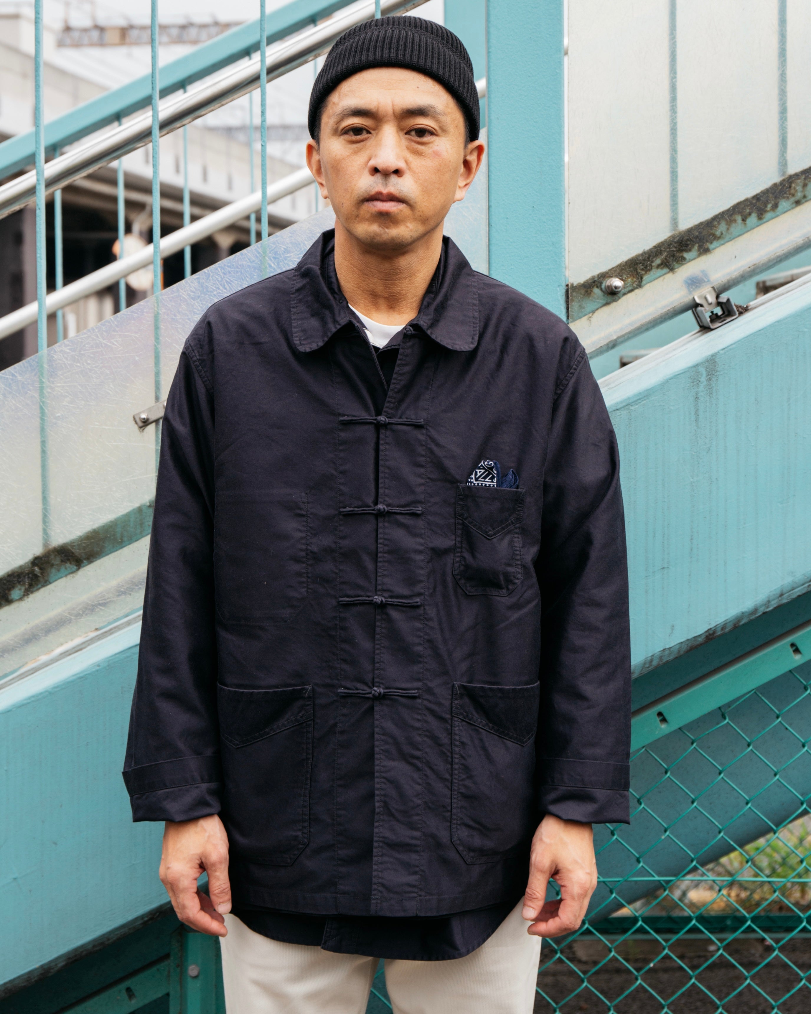 #3107-LM2 POST Chinois : light moleskin navy (Shop Special)