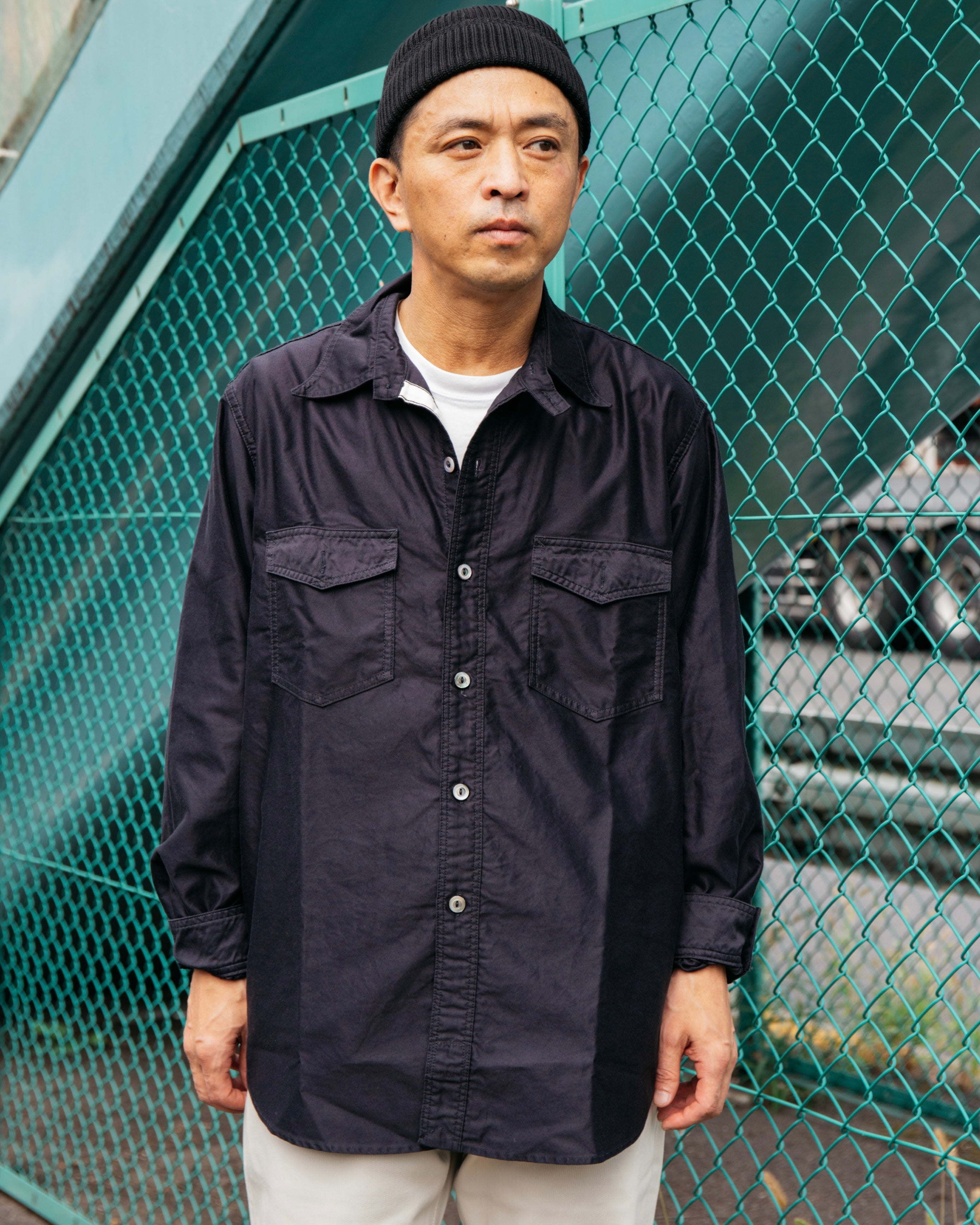 #3216-LM2 The NAVY CUT 2 : light moleskin navy