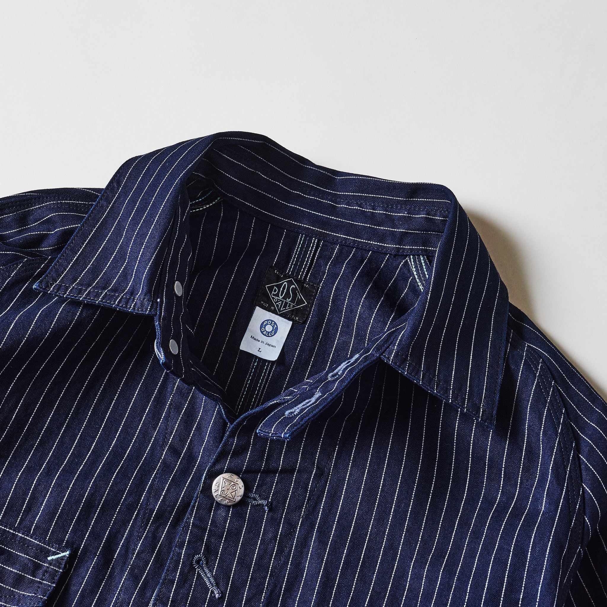#1102-GS Engineer's Jacket : gangster stripe indigo