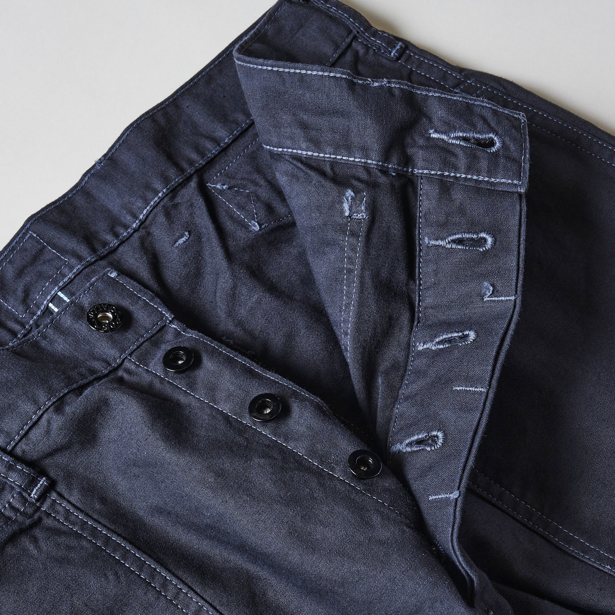 #1301-VMC Army Pants : vintage sateen charcoal