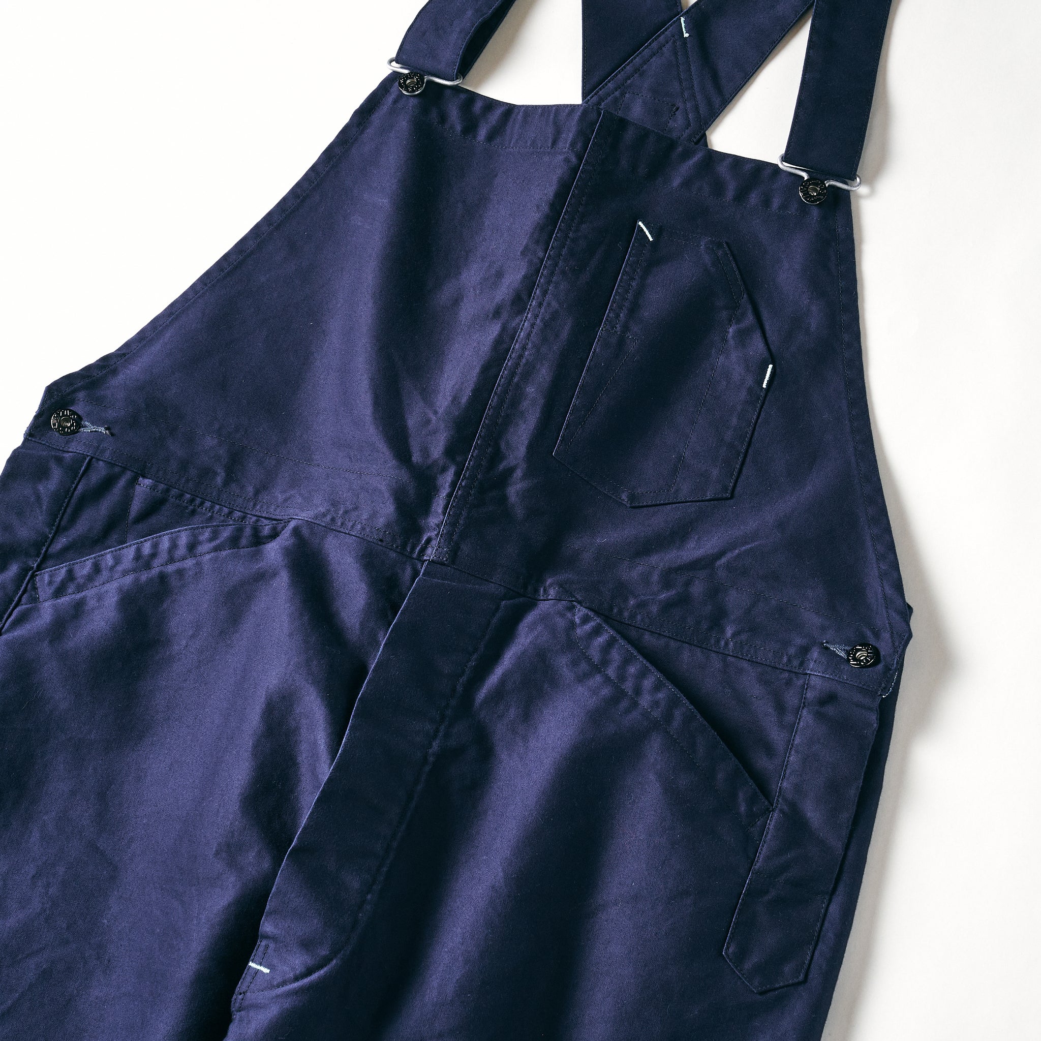 #1401-MN No.1 Overalls : vintage moleskin navy
