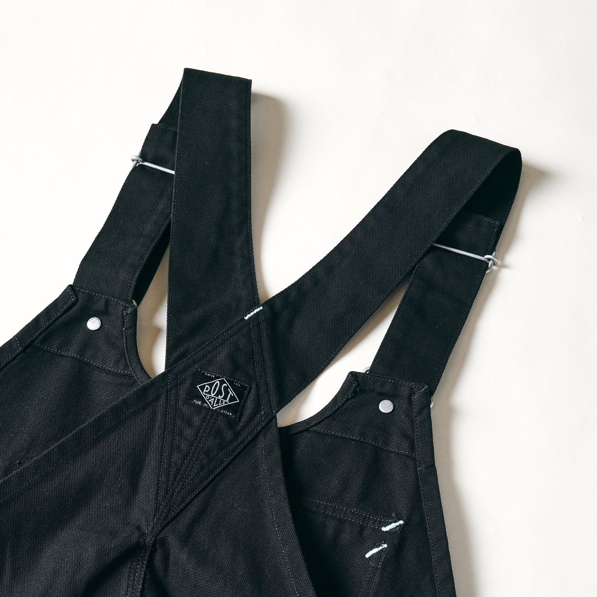 #1402-COB No.2 Overalls : cotton canvas black