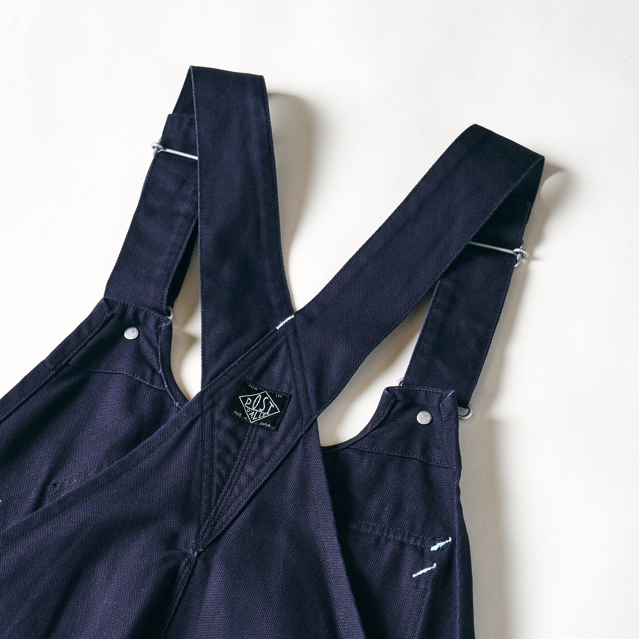 #1402-COD No.2 Overalls : cotton canvas dark navy