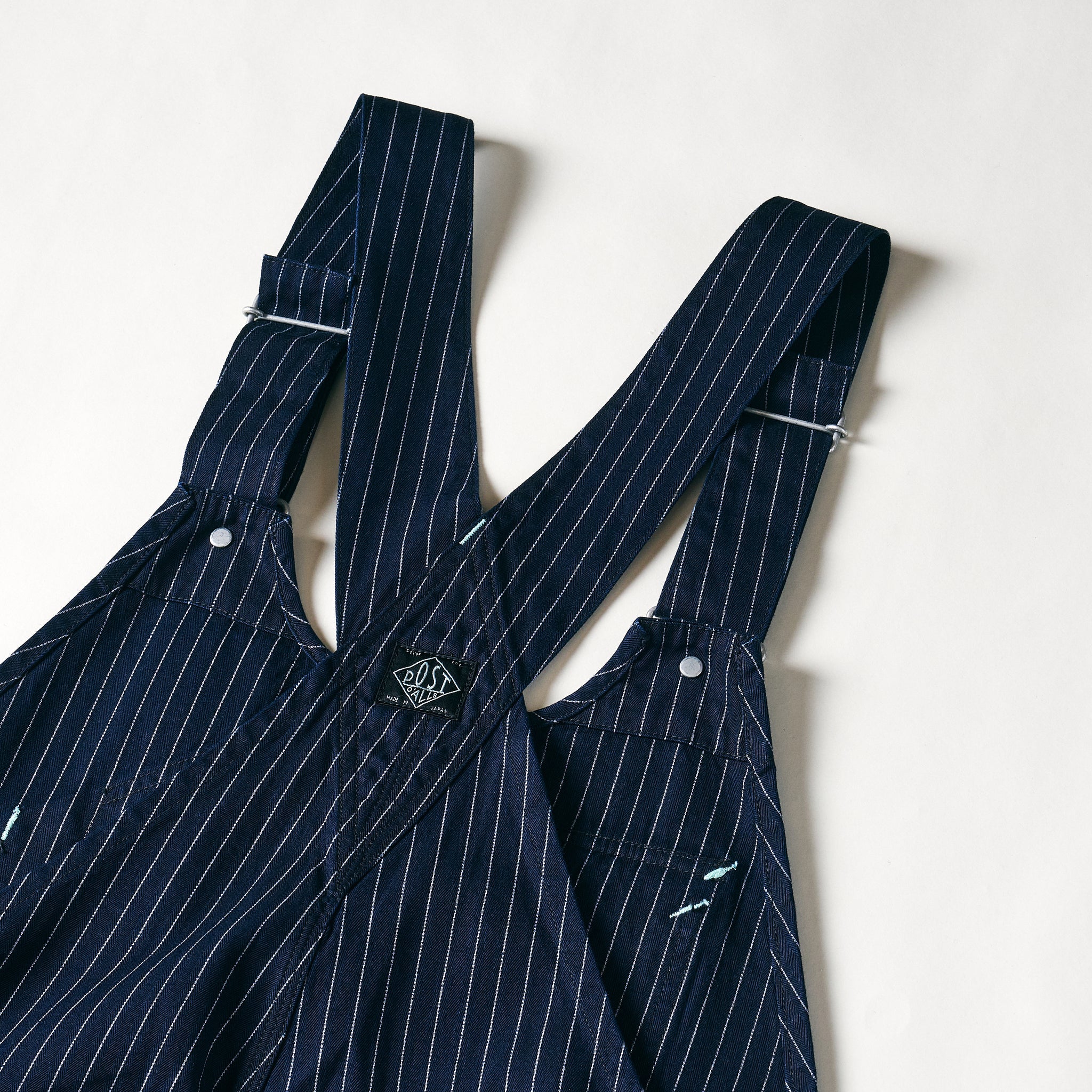 #1402-GS No.2 Overalls : gangster stripe indigo