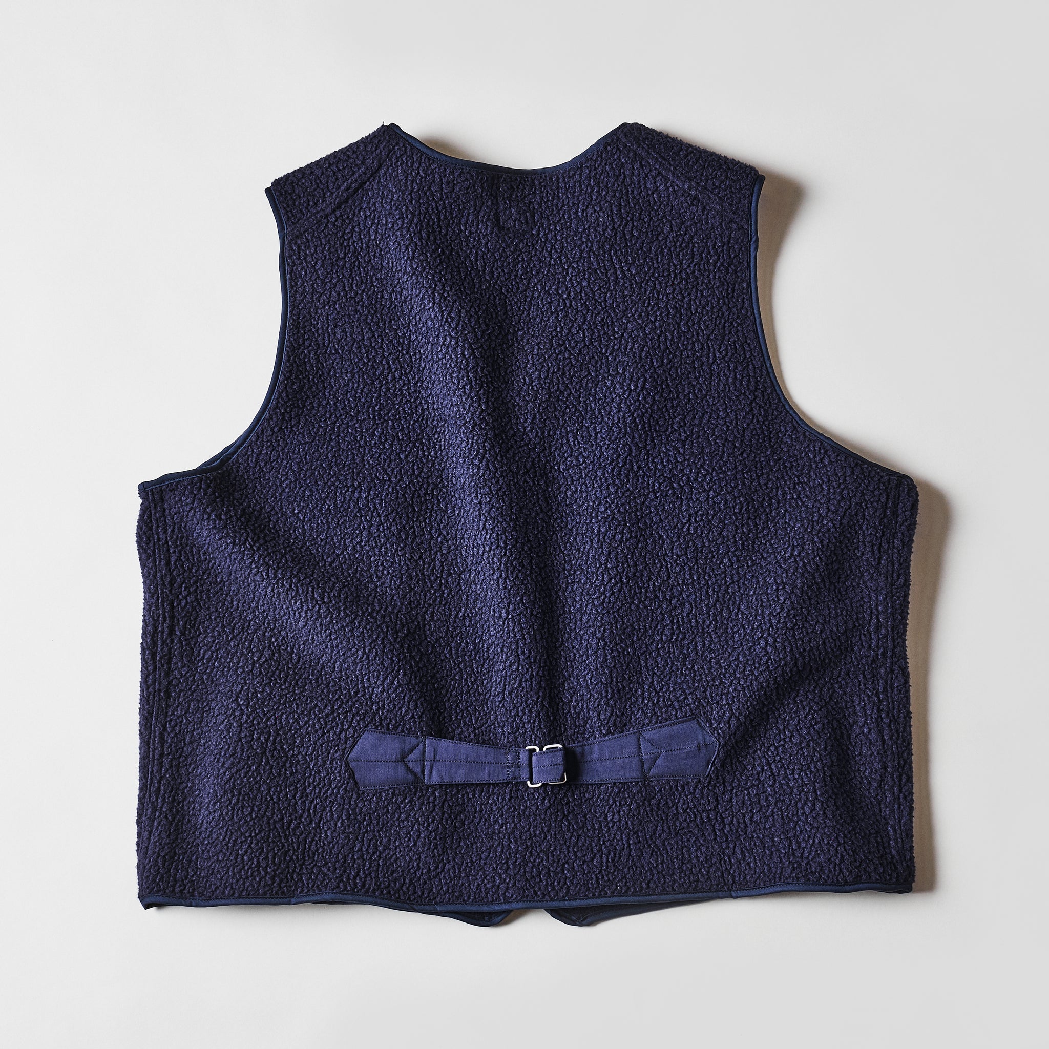 #1502-PSN Fleece Vest : Polar Tech Sherpa navy