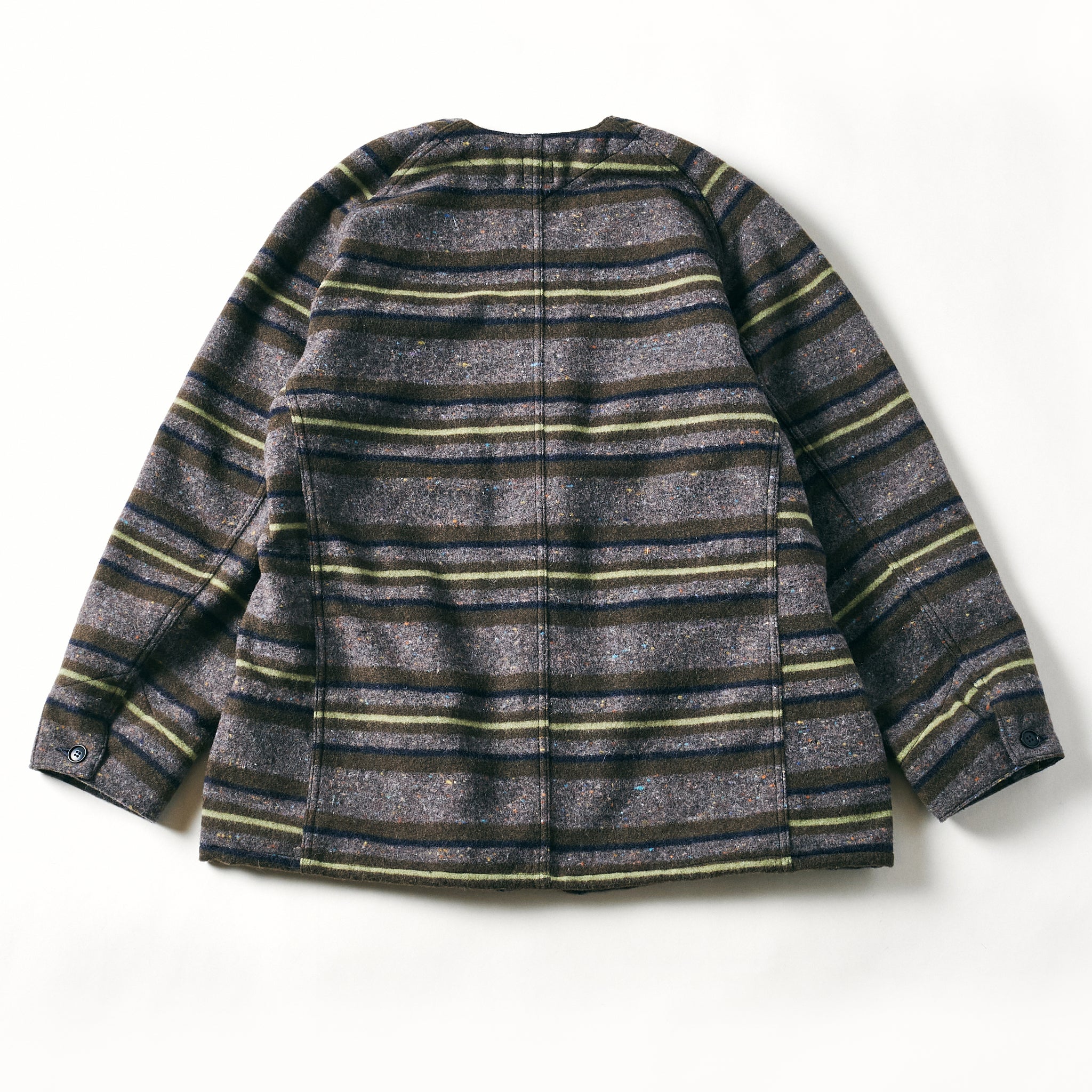 #3113DV-TWG POST43 DV : trashed wool green stripe