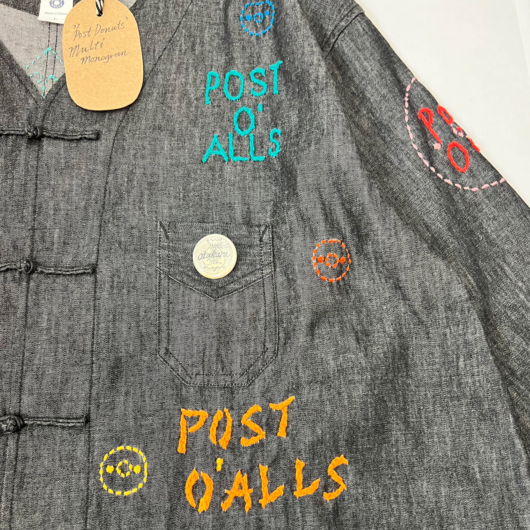 OTAKARA NYC X Post O’Alls #10 : "Post Donuts" multi monogram