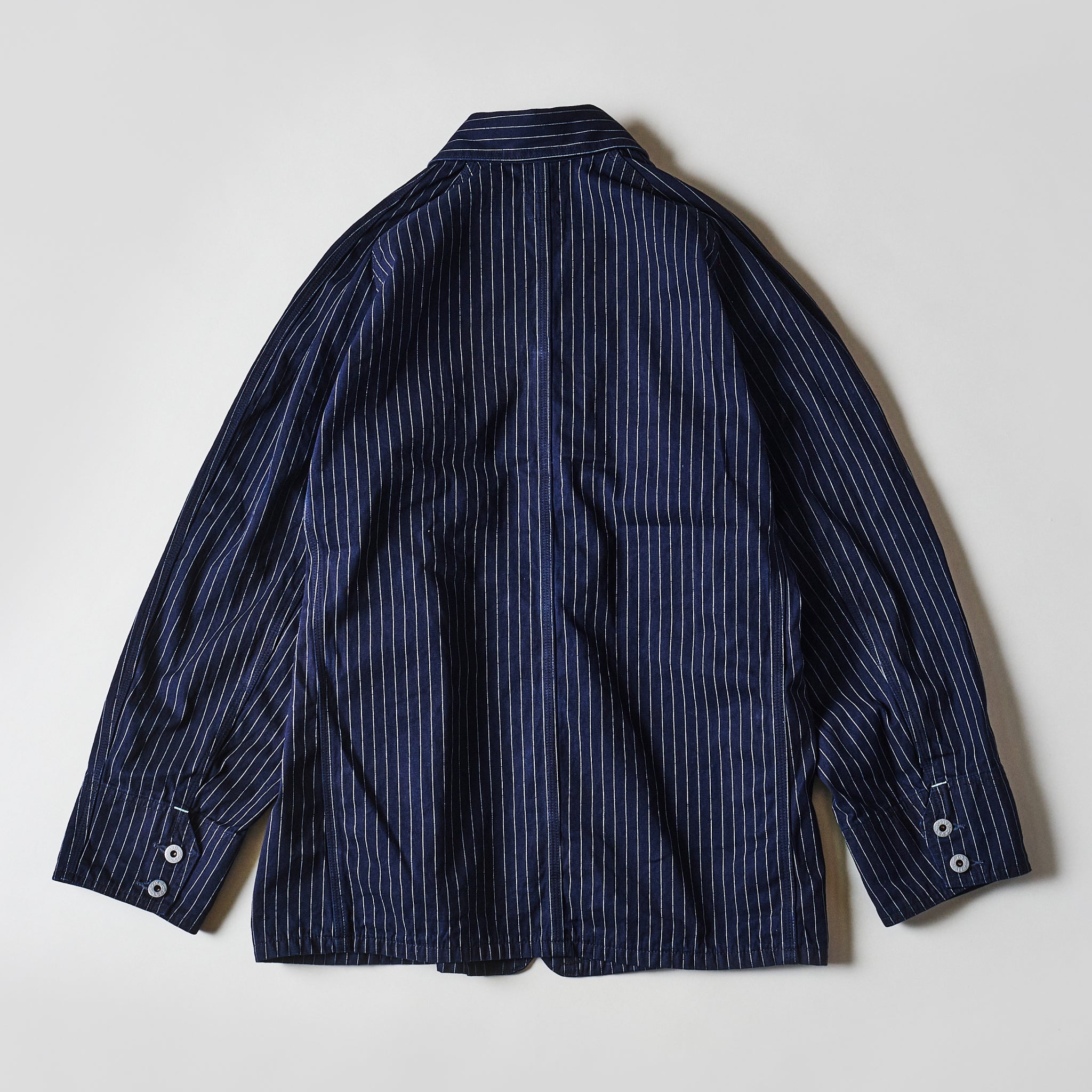 #1102-GS Engineer's Jacket : gangster stripe indigo