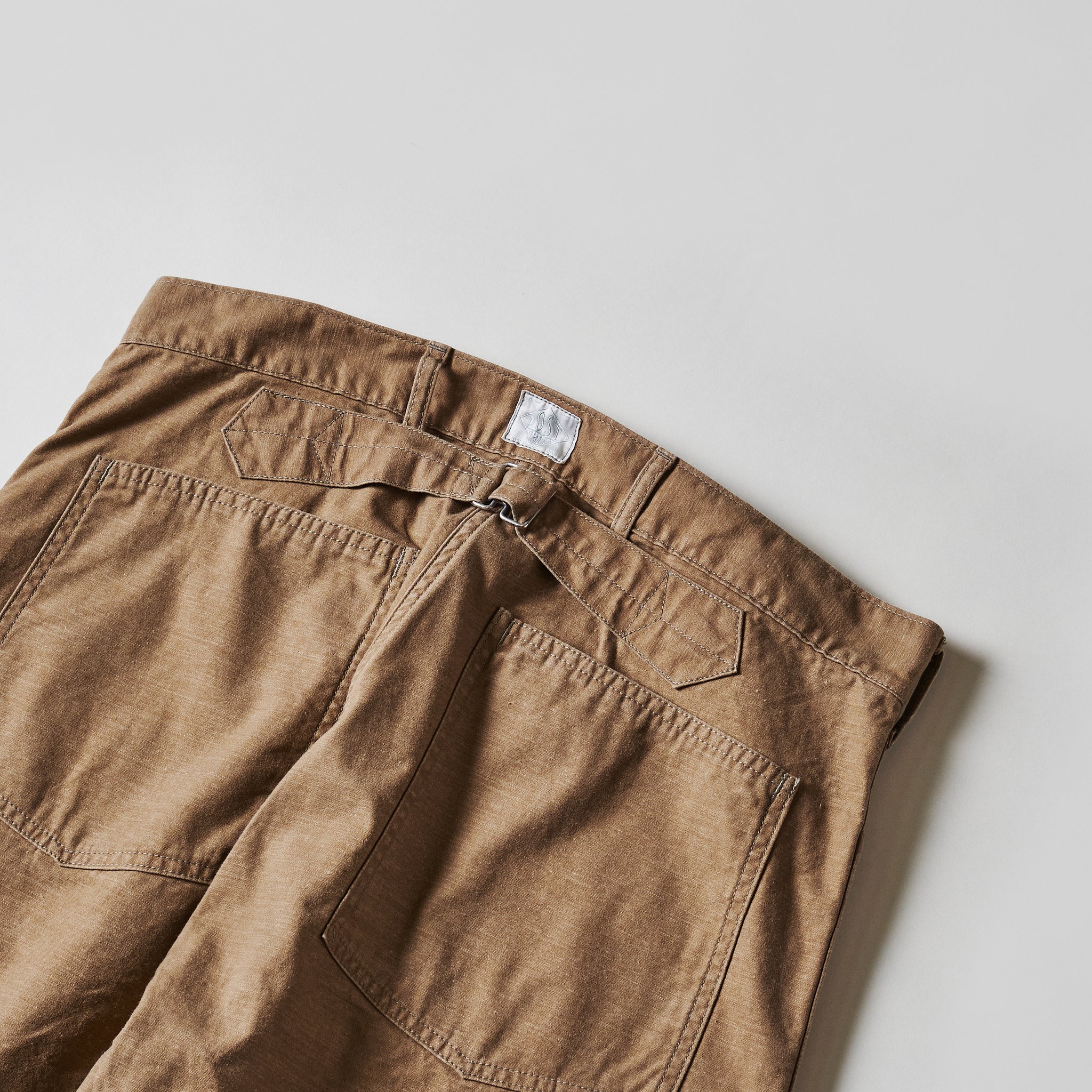 #1301-VMK Army Pants : vintage sateen dark khaki