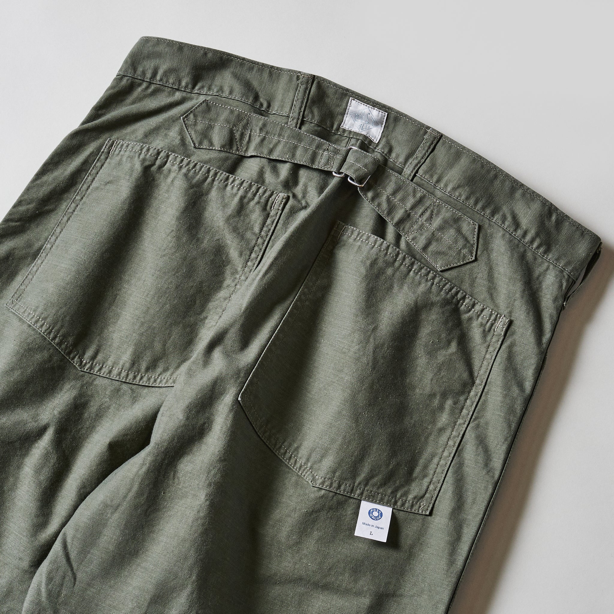 #1301-VMO Army Pants : vintage sateen olive