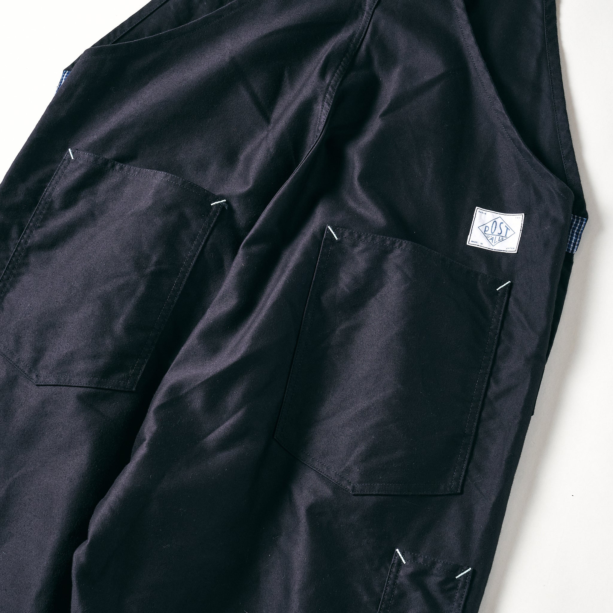 #1401-MB No.1 Overalls : vintage moleskin black
