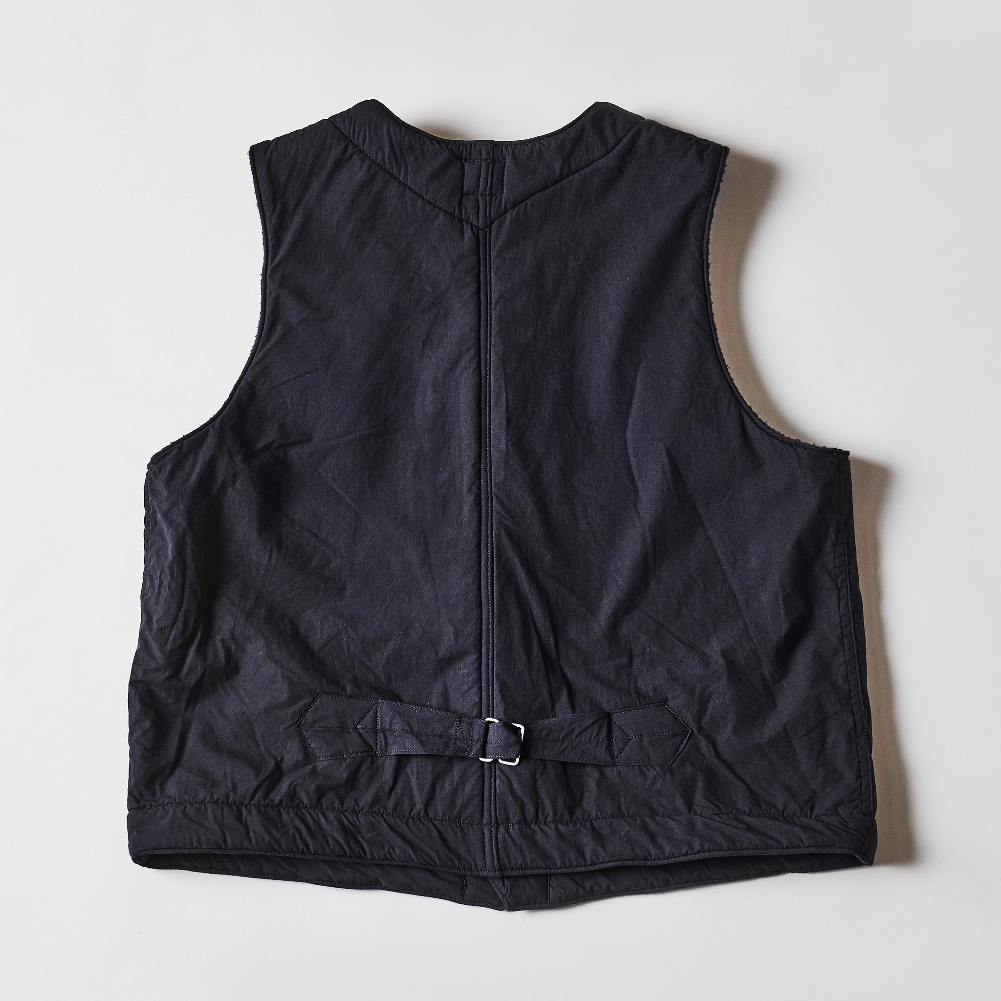 #1501-CPB 1 Pocket Vest (Fleece Lined) : cotton typewriter cloth x Polar Tech Sherpa black
