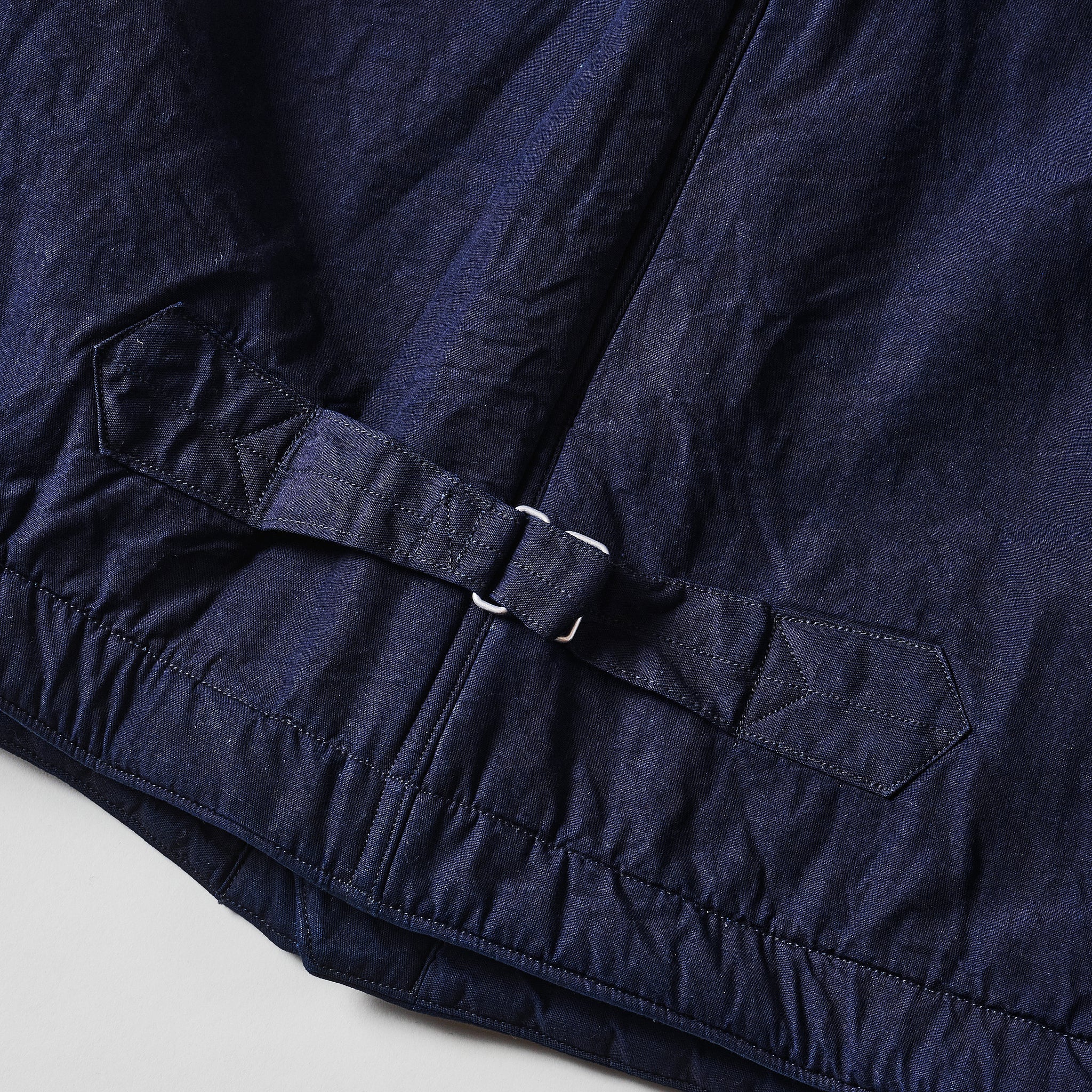 #1501-IS 1 Pocket Vest (Fleece Lined) : indigo sheeting x Polar Tech Sherpa