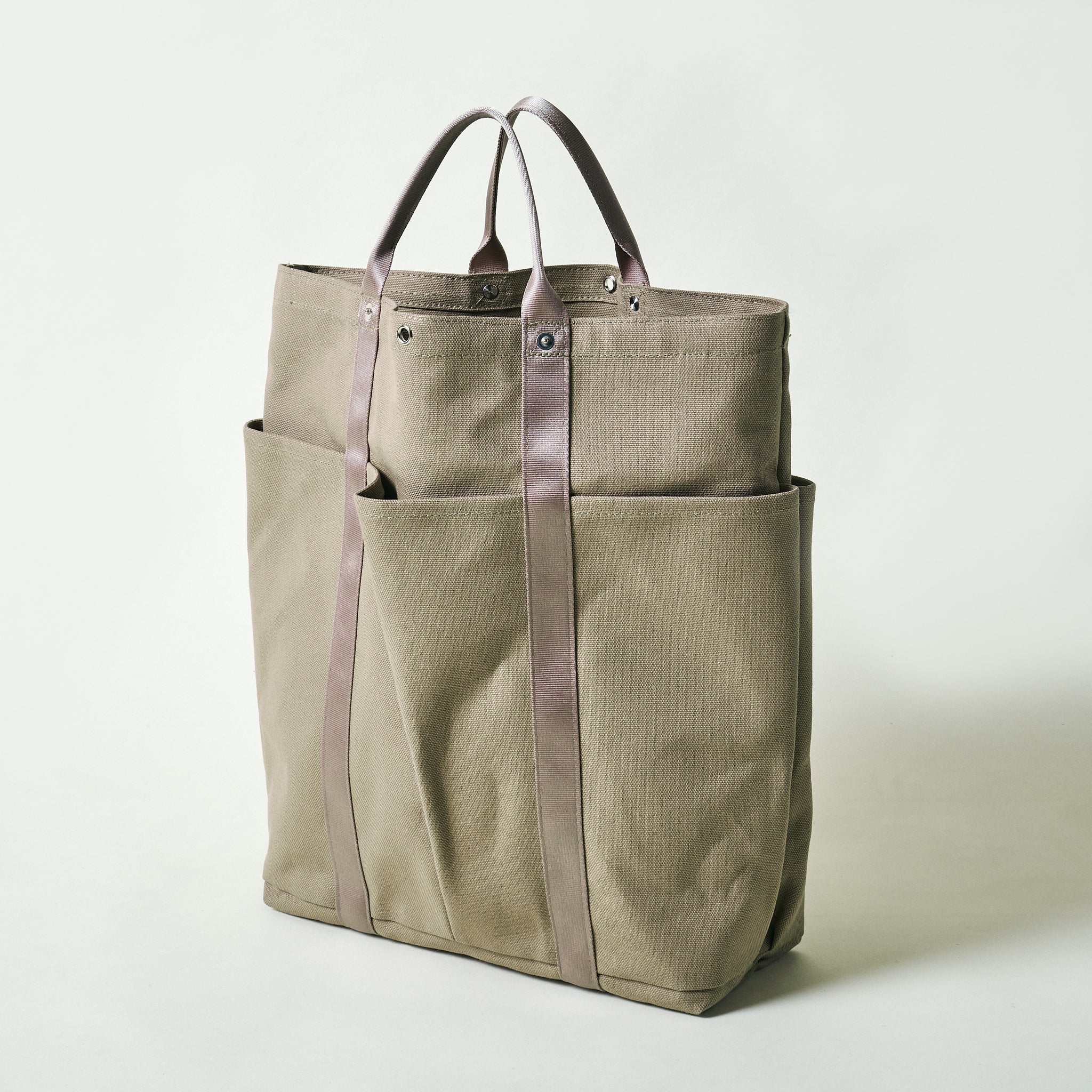 #4202-CK POS-Tote 2 : cotton canvas khaki