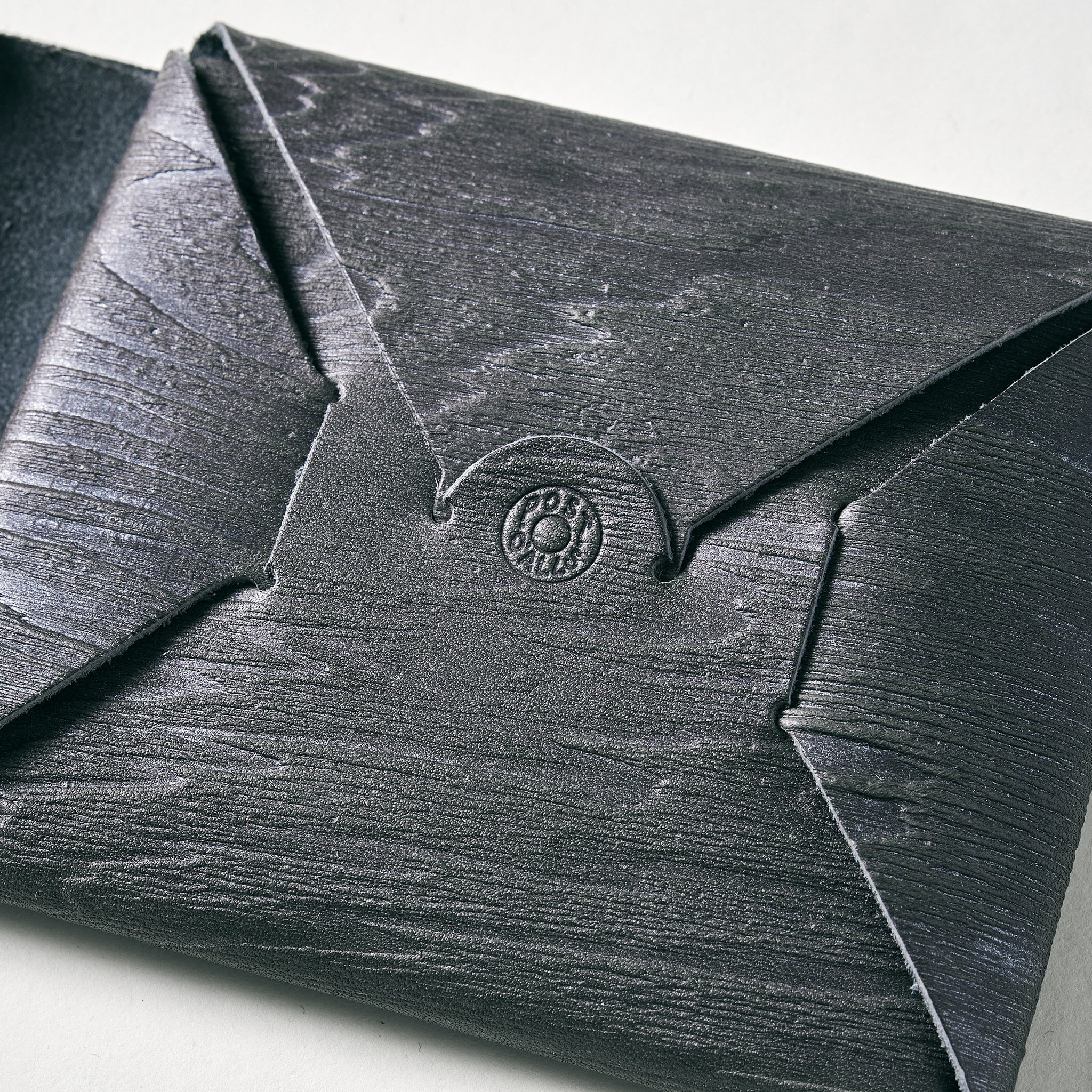 #4301-PT Plywood Leather Wallet : plywood leather taupe