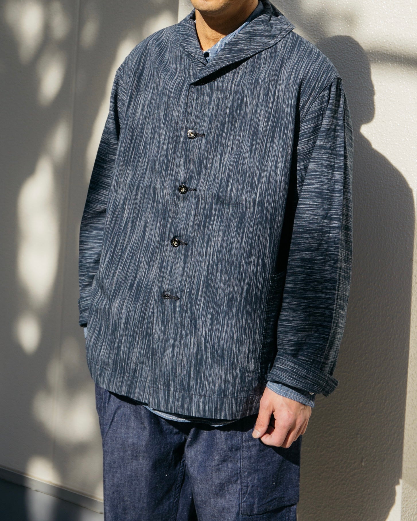 #2114R-IKT NAVY-BLU-R : ikat indigo