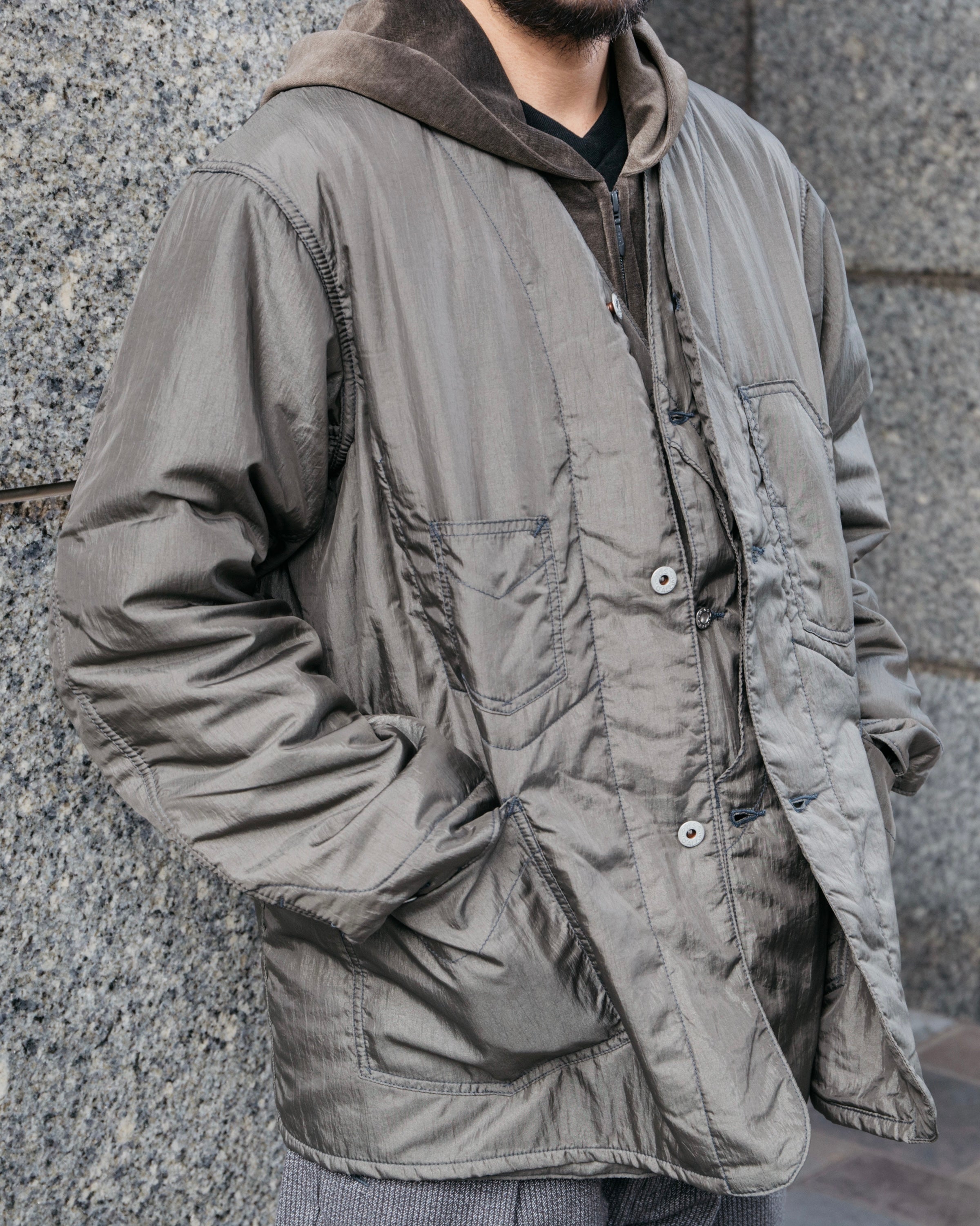 #3111DV-CT3 De Luxe Railroader 2 DV : crinkle nylon taffeta w/Thinsulate olive