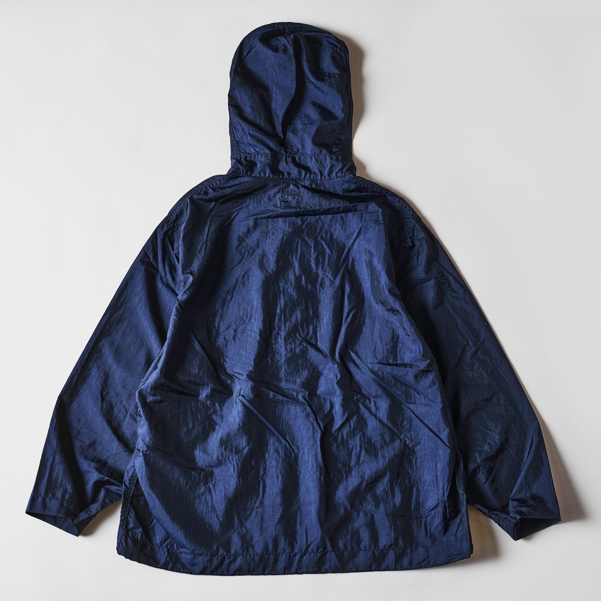 #1105-CTN NAVY Parka : crinkle nylon taffeta navy