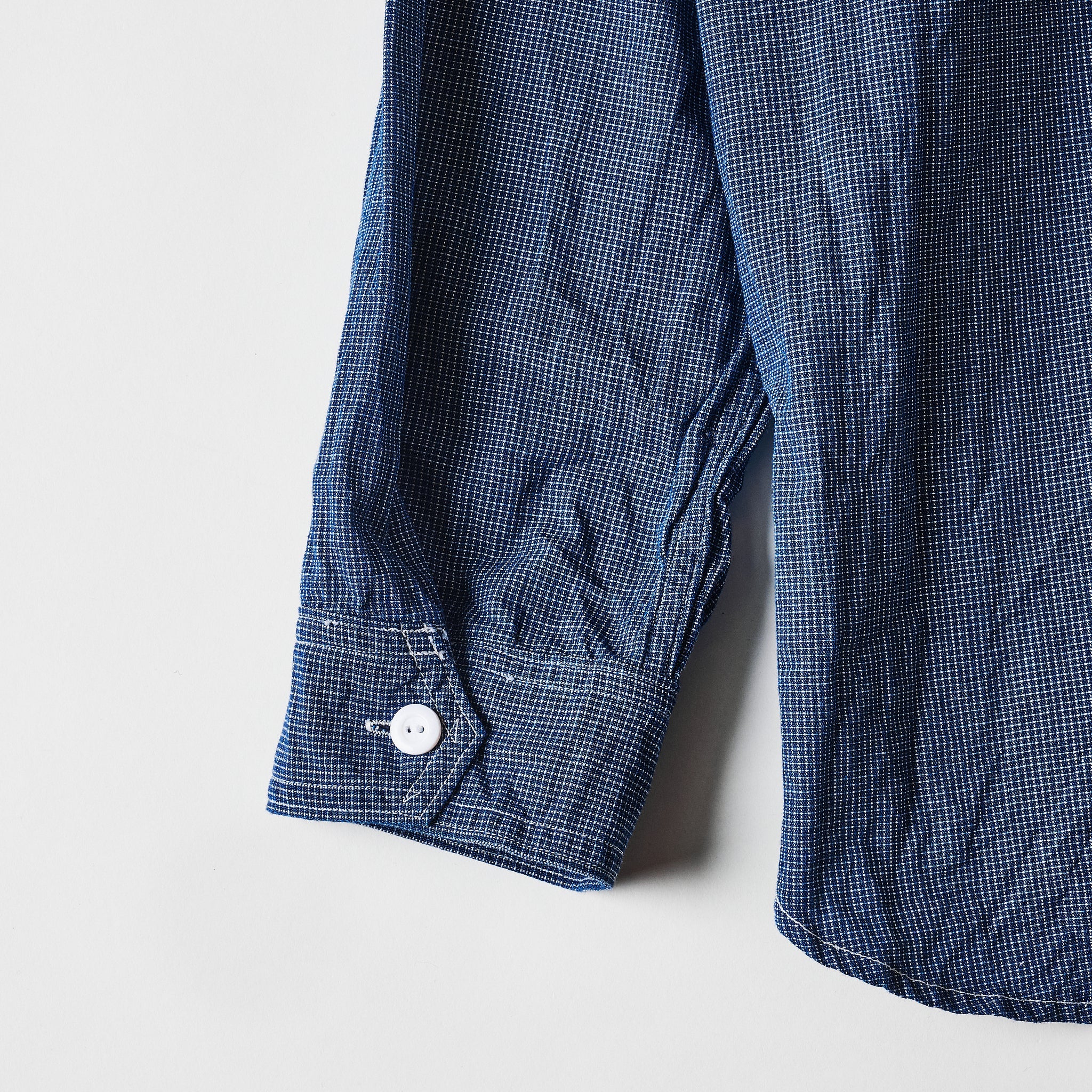 #1202-IC2 No.2 Shirt : indigo check 2 (23FW)