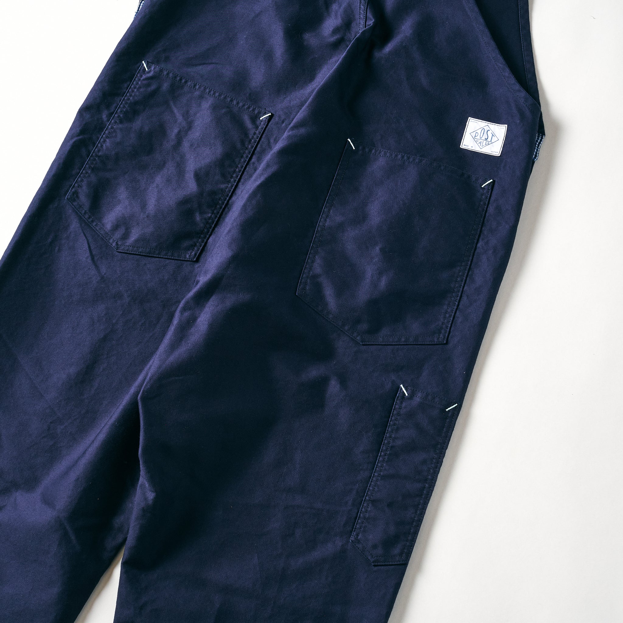 #1401-MN No.1 Overalls : vintage moleskin navy