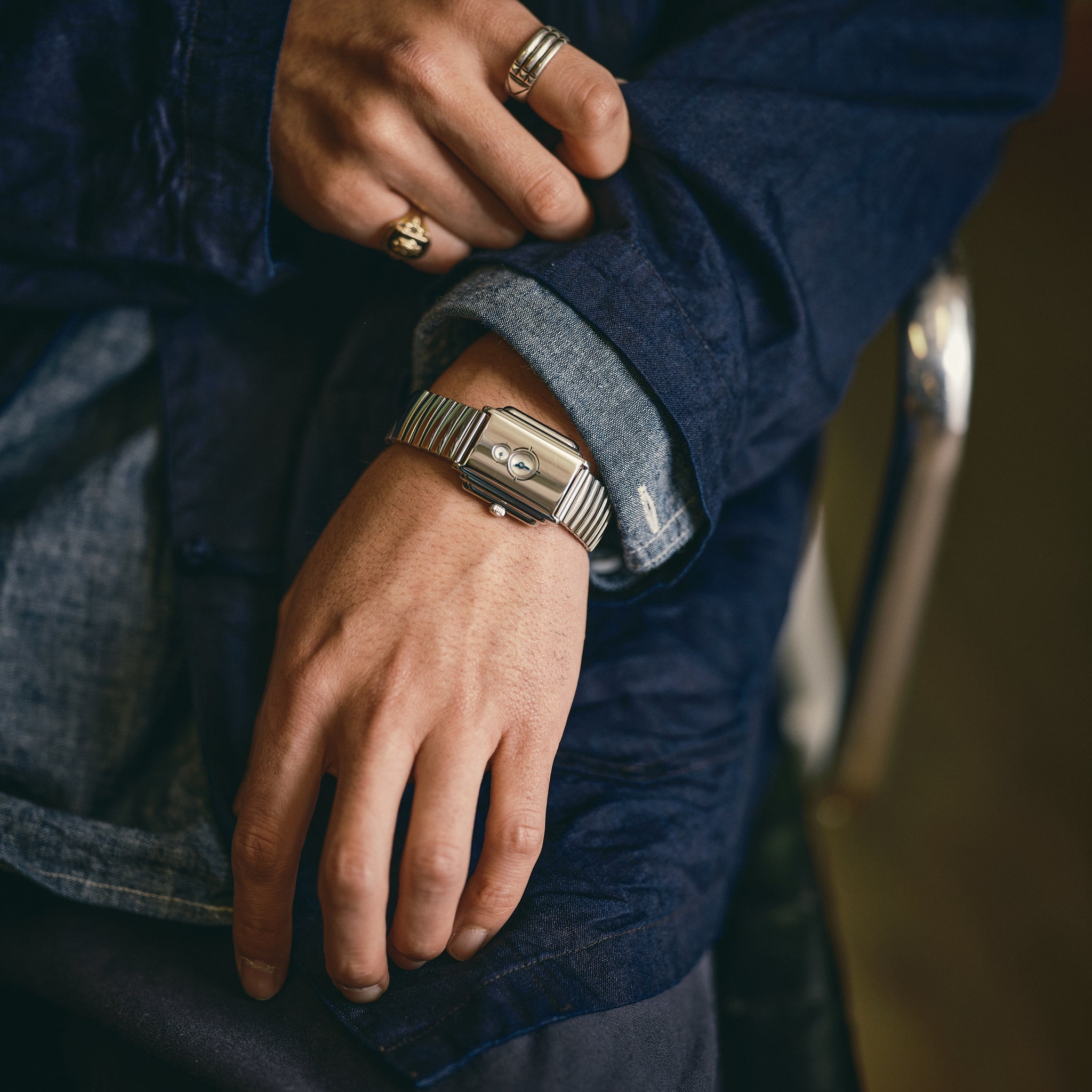 #4401-STL POST Lucky Watch : stainless steel steel